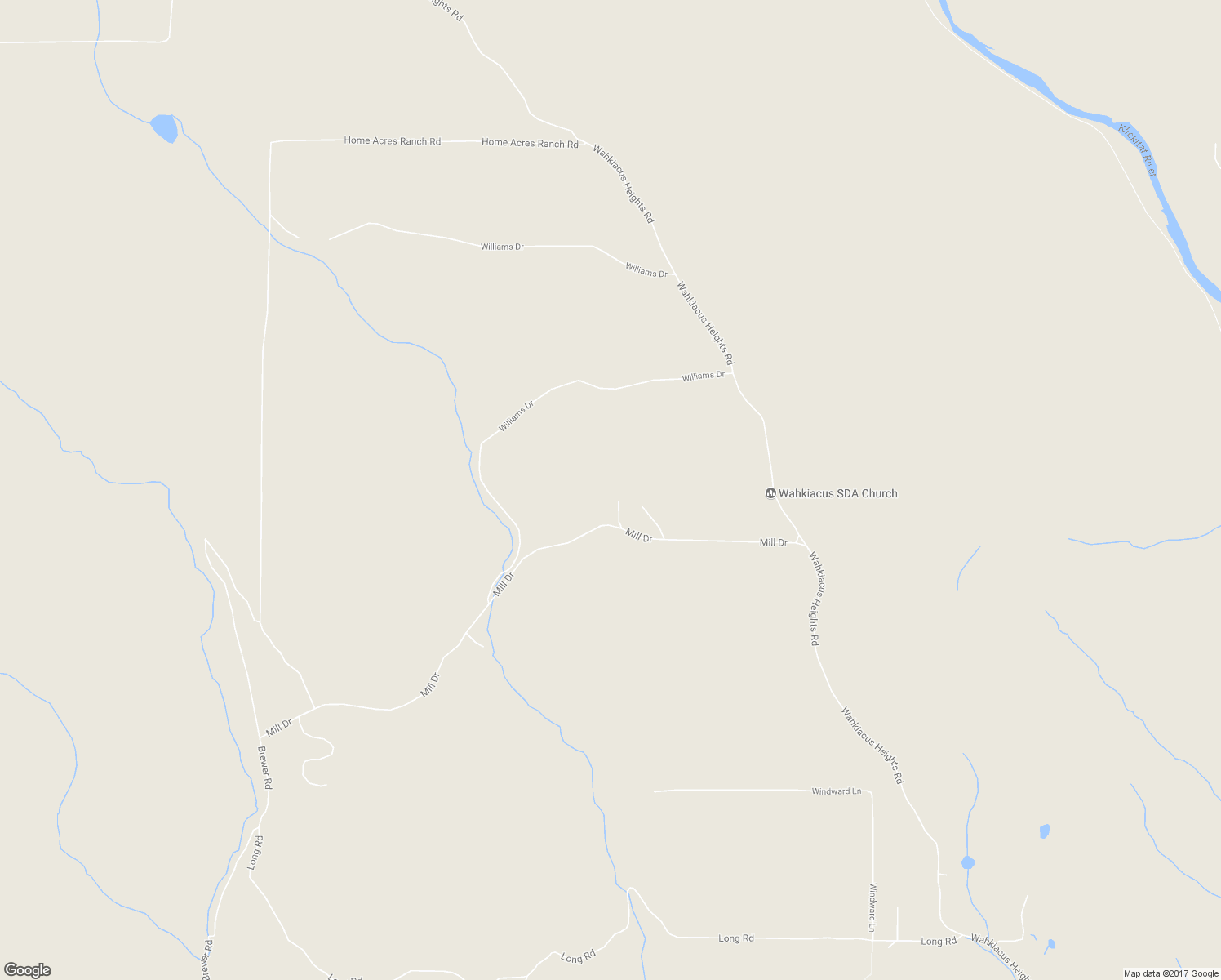 map of restaurants, bars, coffee shops, grocery stores, and more near 43 Mill Drive in Wahkiacus