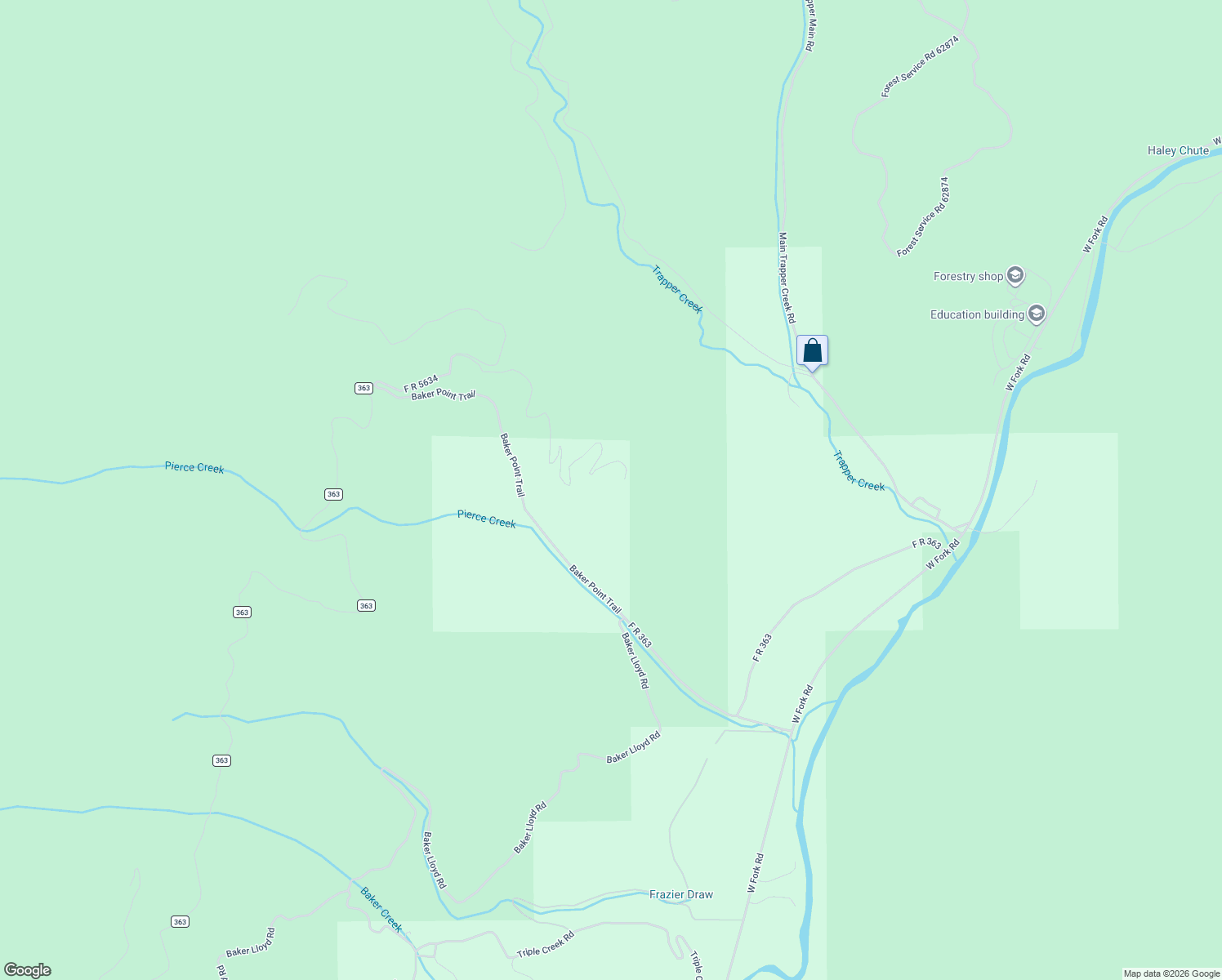 map of restaurants, bars, coffee shops, grocery stores, and more near in Conner