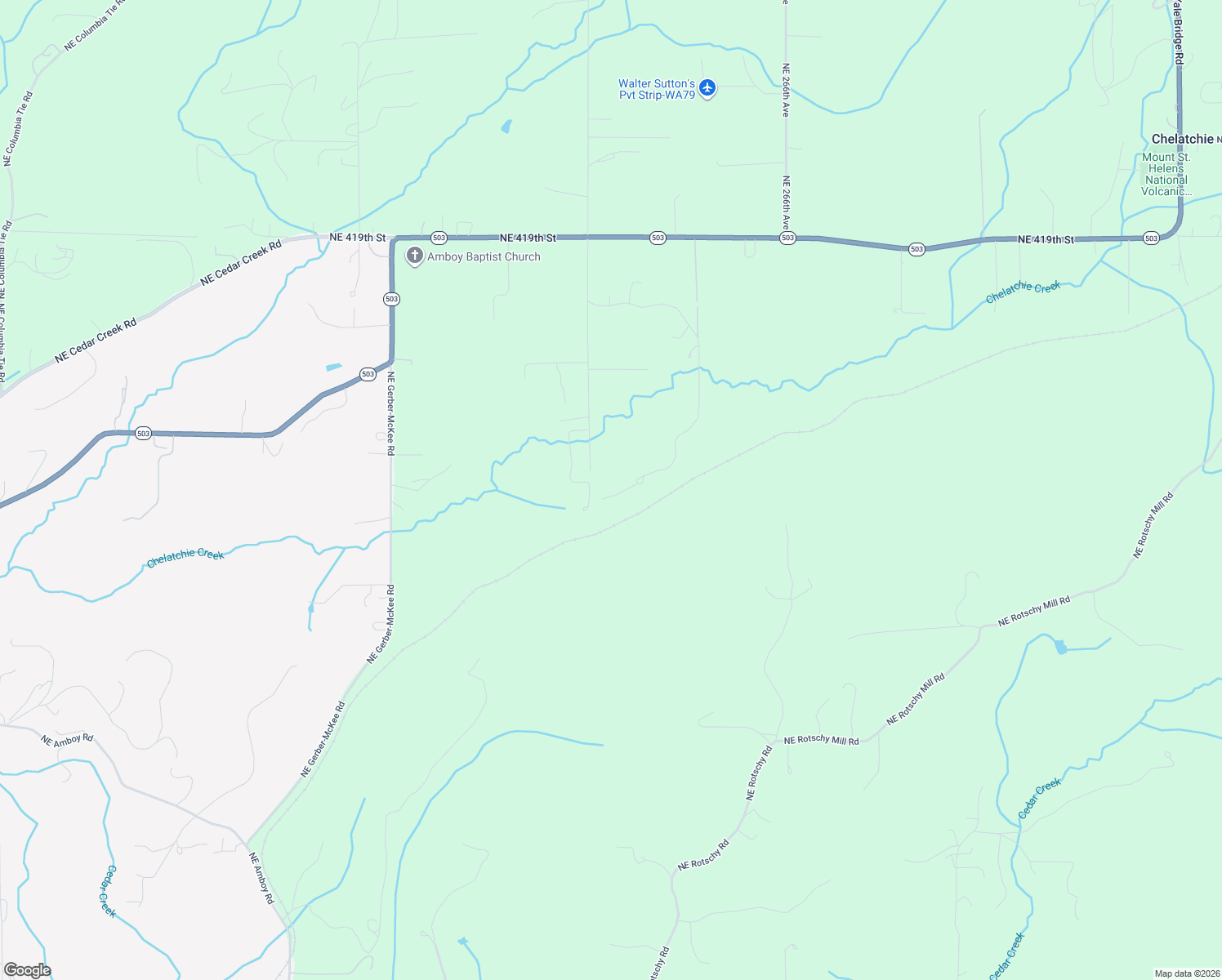 map of restaurants, bars, coffee shops, grocery stores, and more near 40500 Northeast 261st Court in Amboy