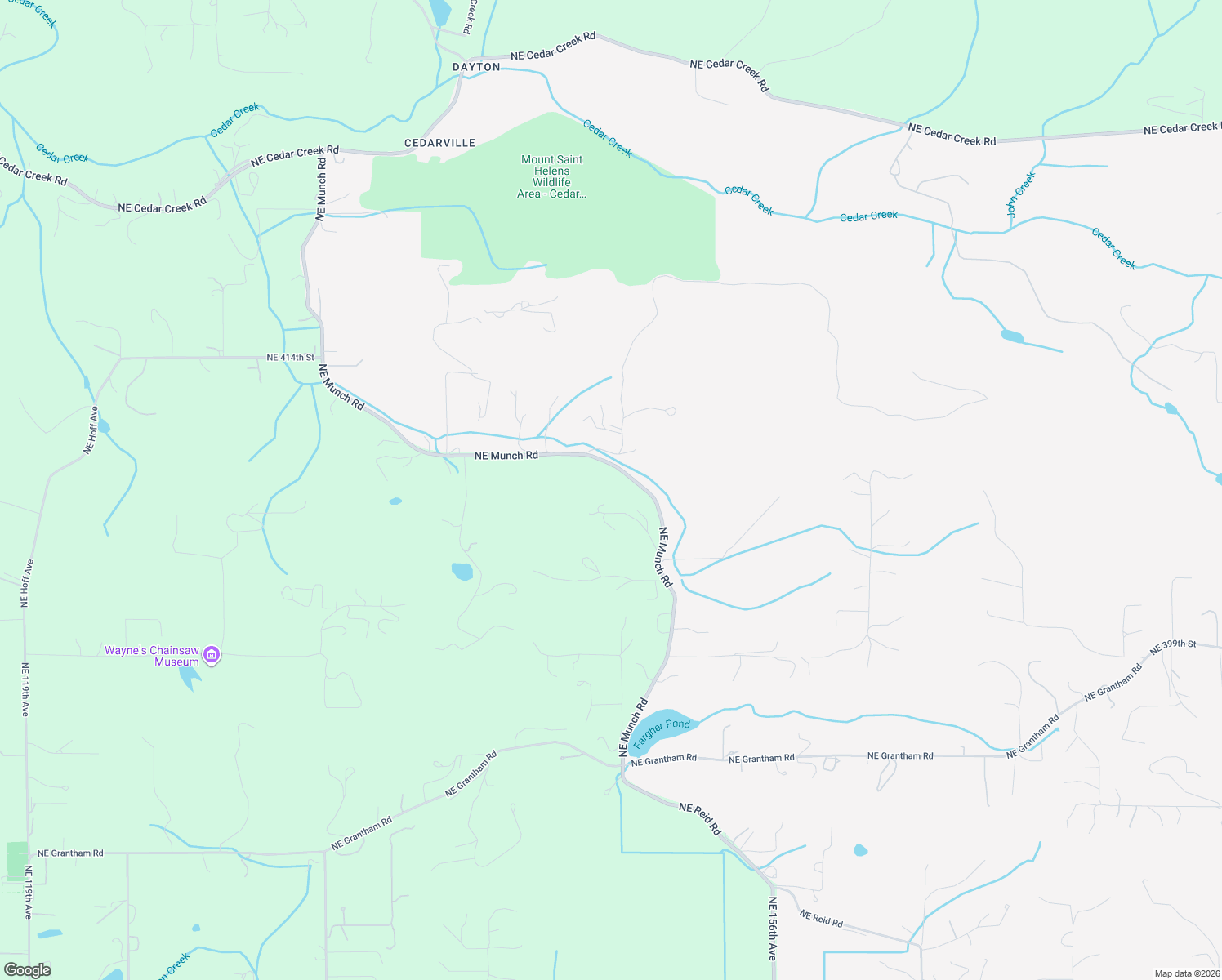 map of restaurants, bars, coffee shops, grocery stores, and more near 14900 Northeast Critter Hill Drive in Amboy