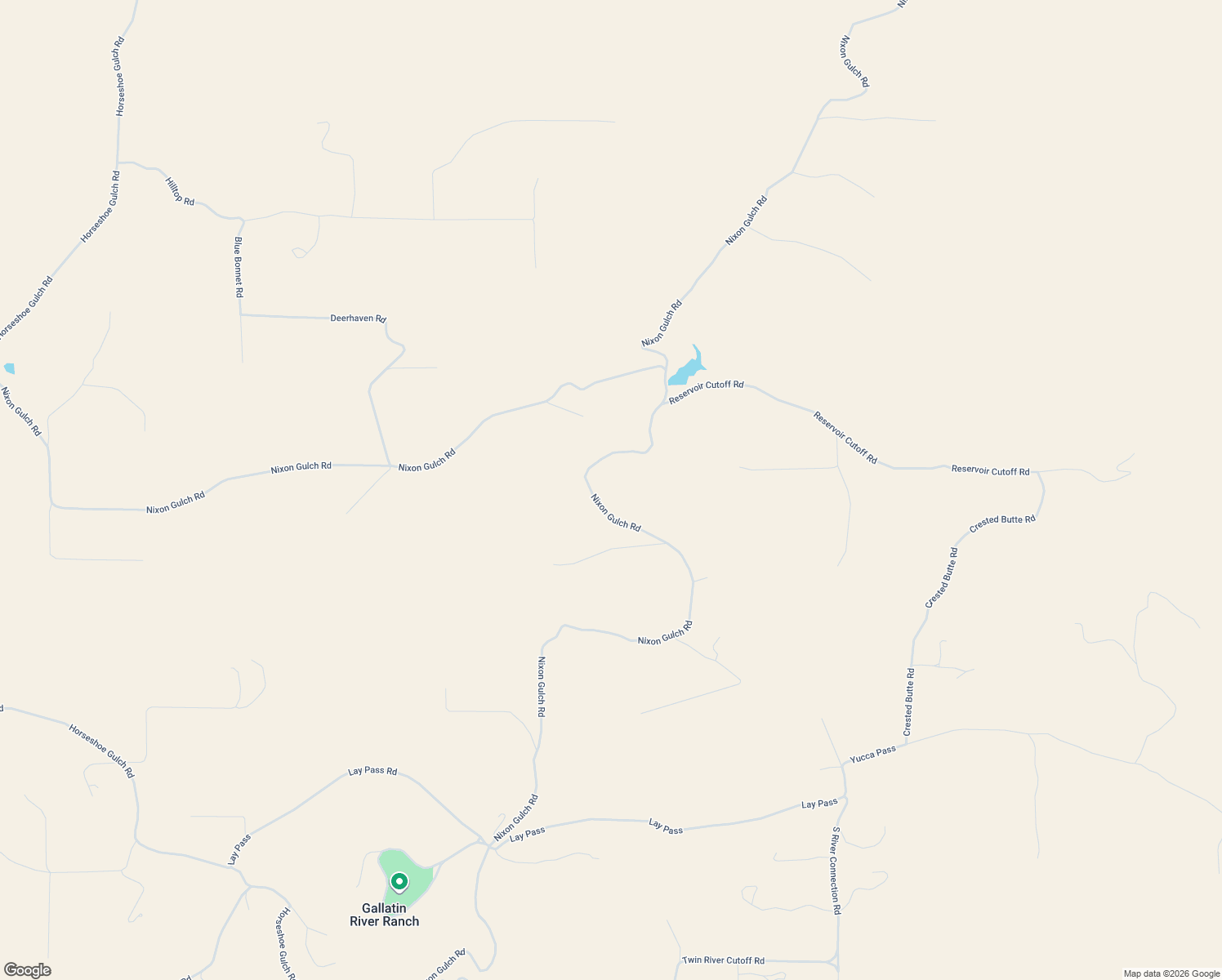 map of restaurants, bars, coffee shops, grocery stores, and more near Nixon Gulch Road in Manhattan