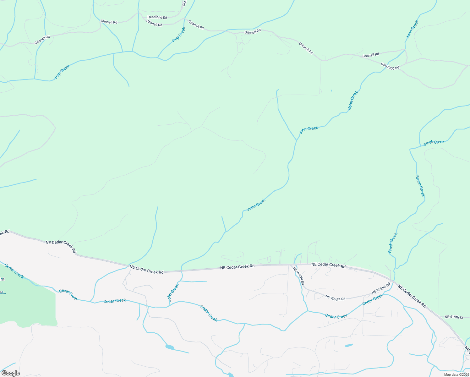 map of restaurants, bars, coffee shops, grocery stores, and more near Northeast Cedar Mist Road in Amboy