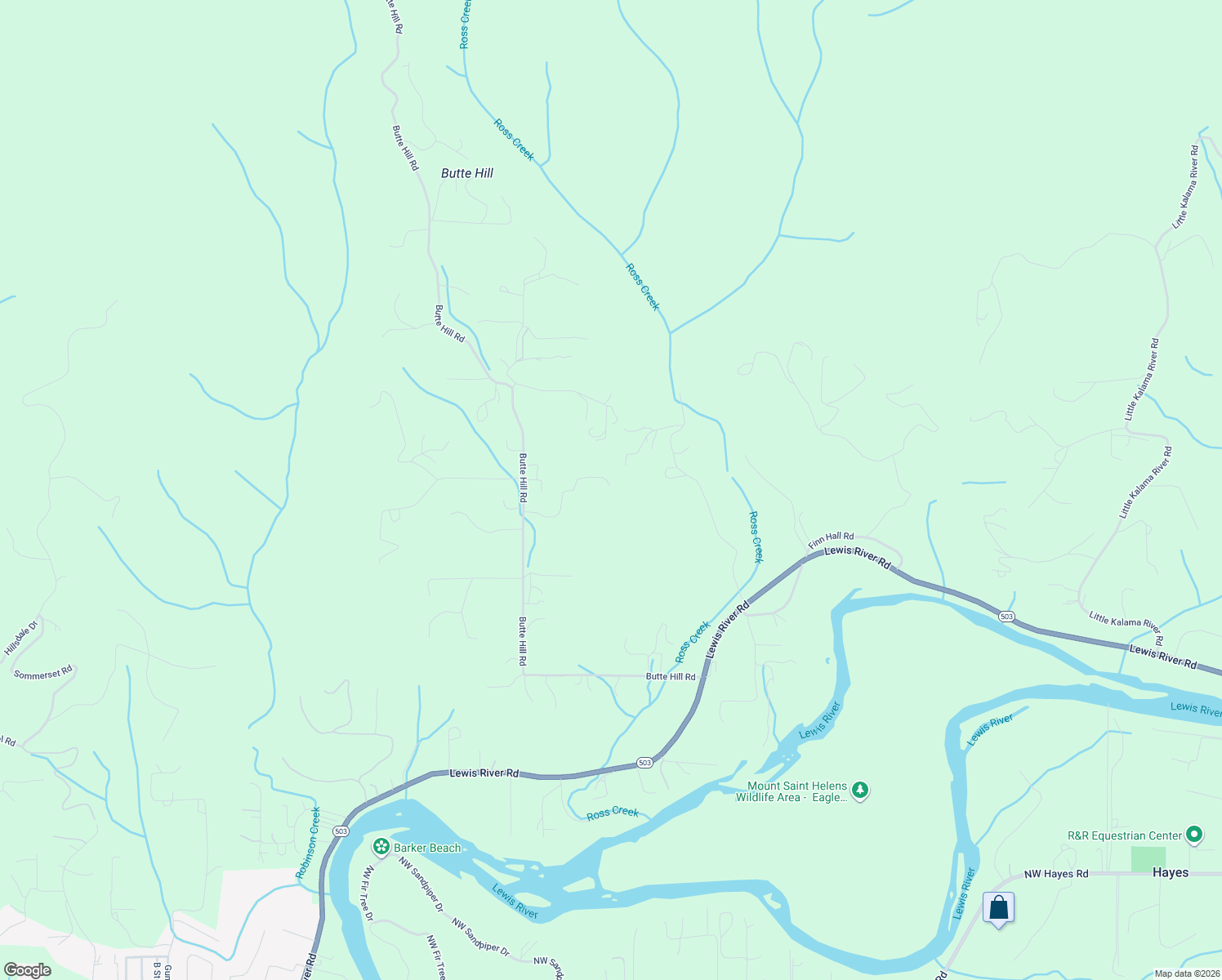 map of restaurants, bars, coffee shops, grocery stores, and more near 223 Southern Cross Lane in Woodland