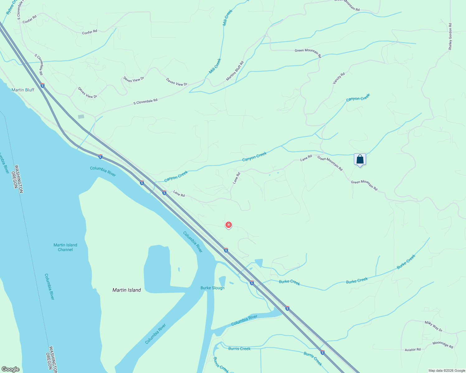 map of restaurants, bars, coffee shops, grocery stores, and more near 518 Lane Road in Woodland