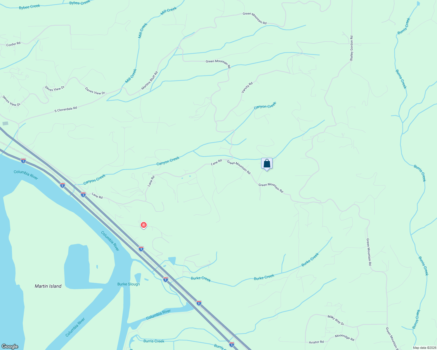map of restaurants, bars, coffee shops, grocery stores, and more near 553 Lane Road in Woodland