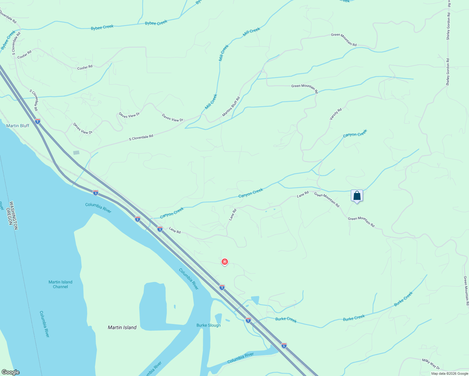 map of restaurants, bars, coffee shops, grocery stores, and more near 159 Feather Ridge Drive in Woodland