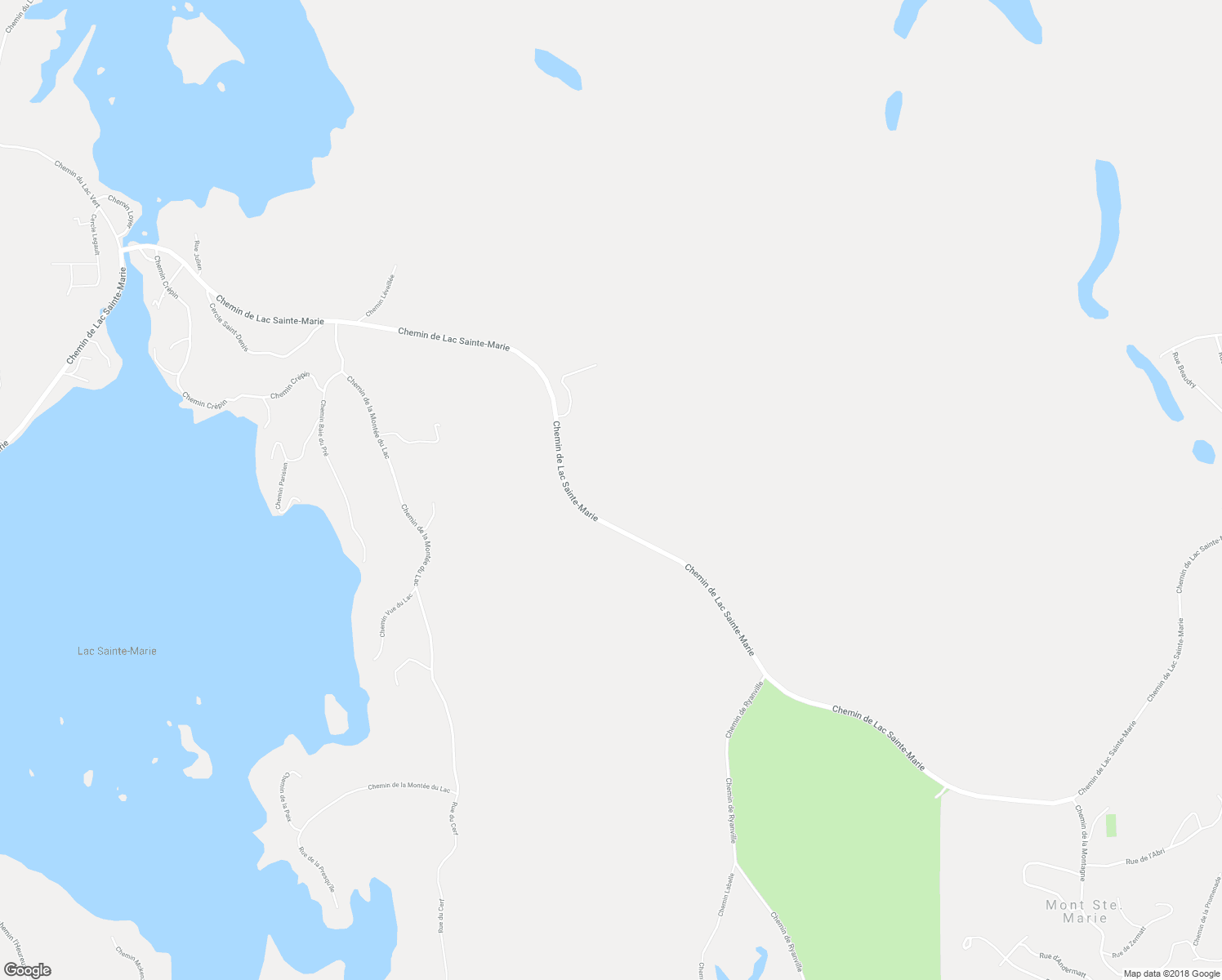 map of restaurants, bars, coffee shops, grocery stores, and more near 427 Chemin de Lac Sainte-Marie in Lac-Sainte-Marie