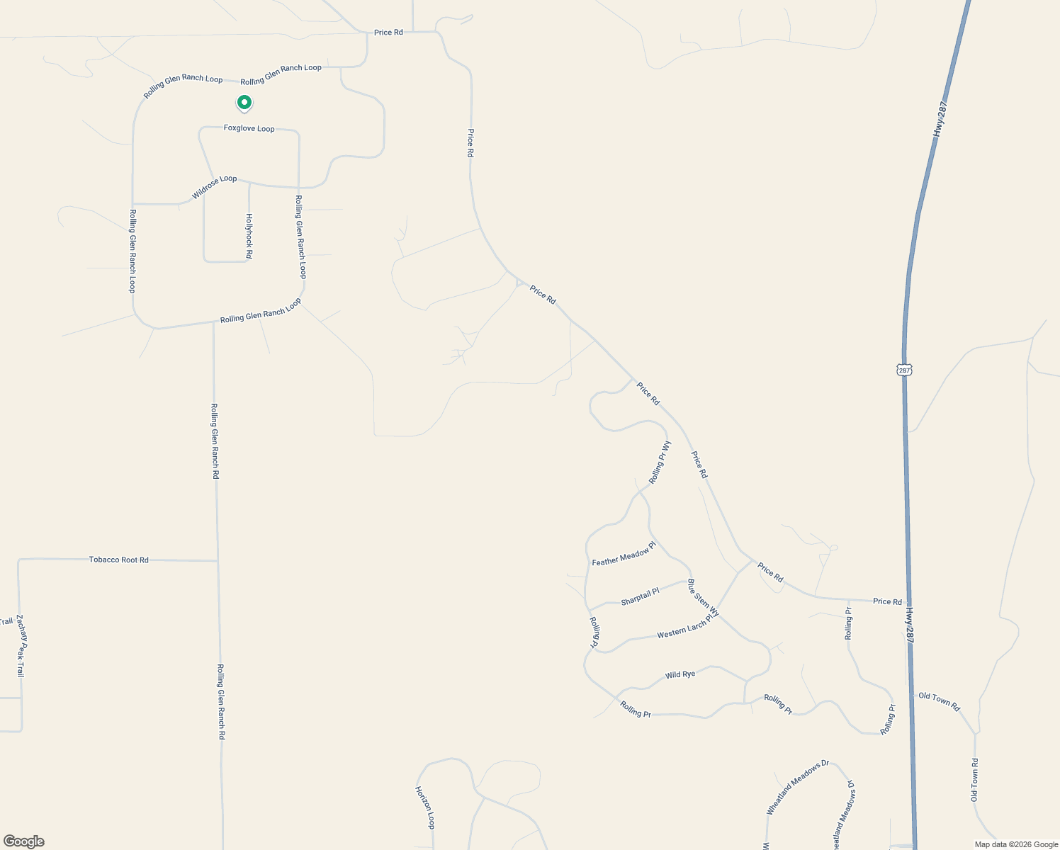 map of restaurants, bars, coffee shops, grocery stores, and more near 143 Price Road in Three Forks