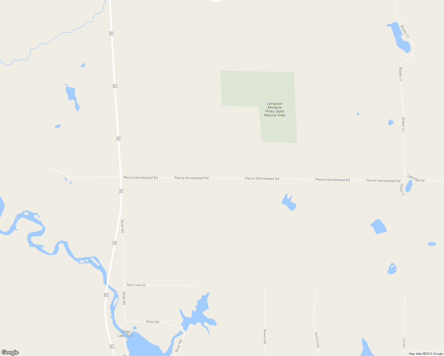 map of restaurants, bars, coffee shops, grocery stores, and more near Pierce Homestead Road in Trego