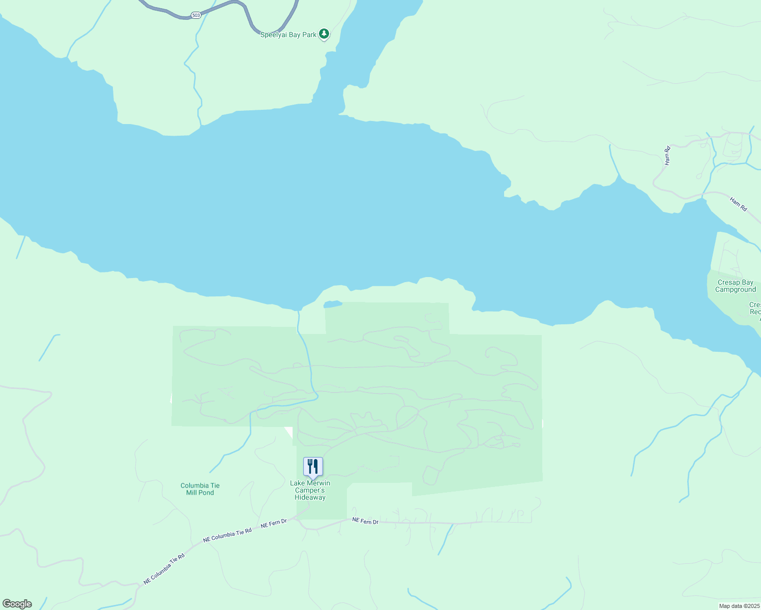 map of restaurants, bars, coffee shops, grocery stores, and more near Unnamed Road in Amboy