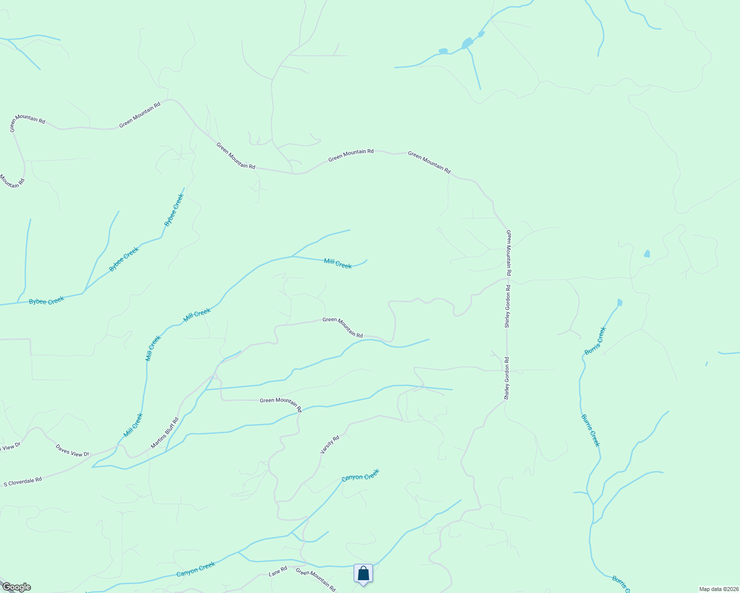 map of restaurants, bars, coffee shops, grocery stores, and more near Green Mountain Road in Kalama