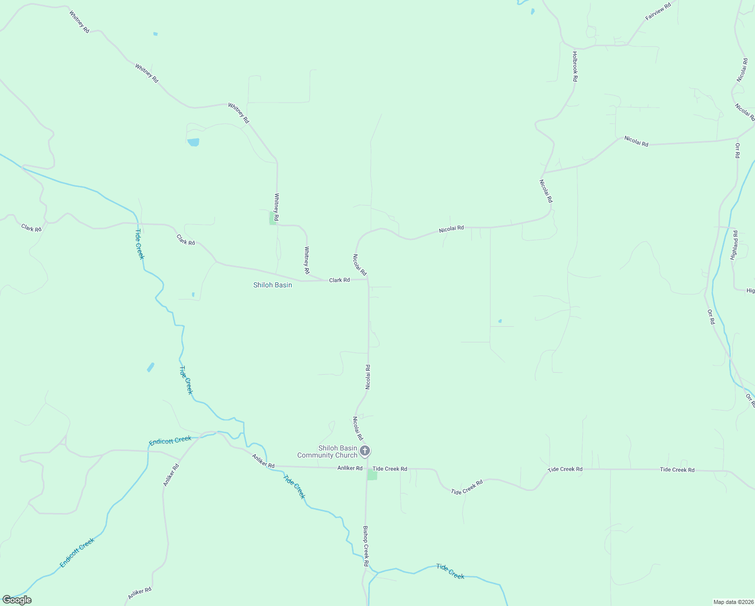 map of restaurants, bars, coffee shops, grocery stores, and more near 67678 Nicolai Road in Rainier