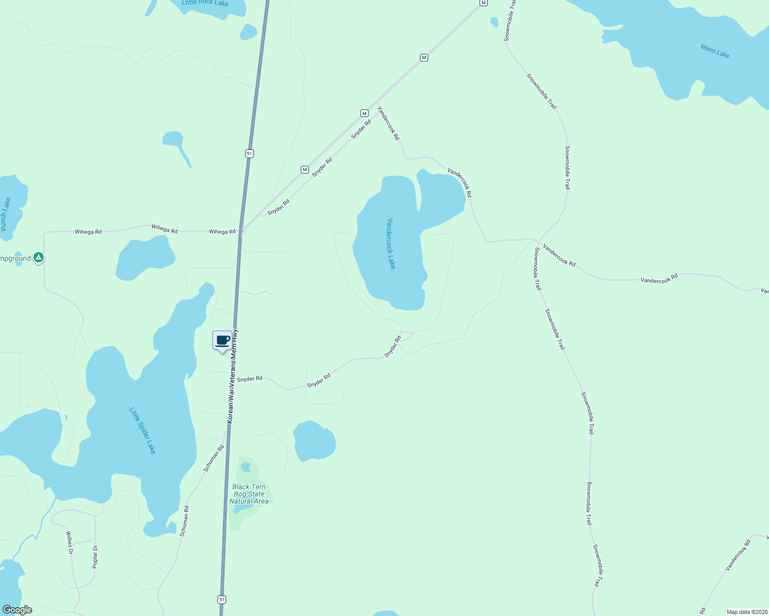 map of restaurants, bars, coffee shops, grocery stores, and more near 10971 Snyder Road in Woodruff