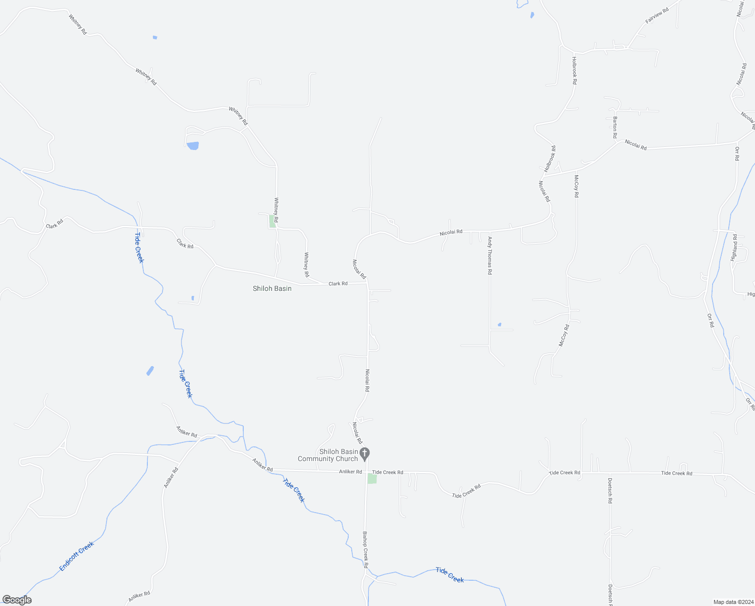 map of restaurants, bars, coffee shops, grocery stores, and more near 67678 Nicolai Road in Rainier