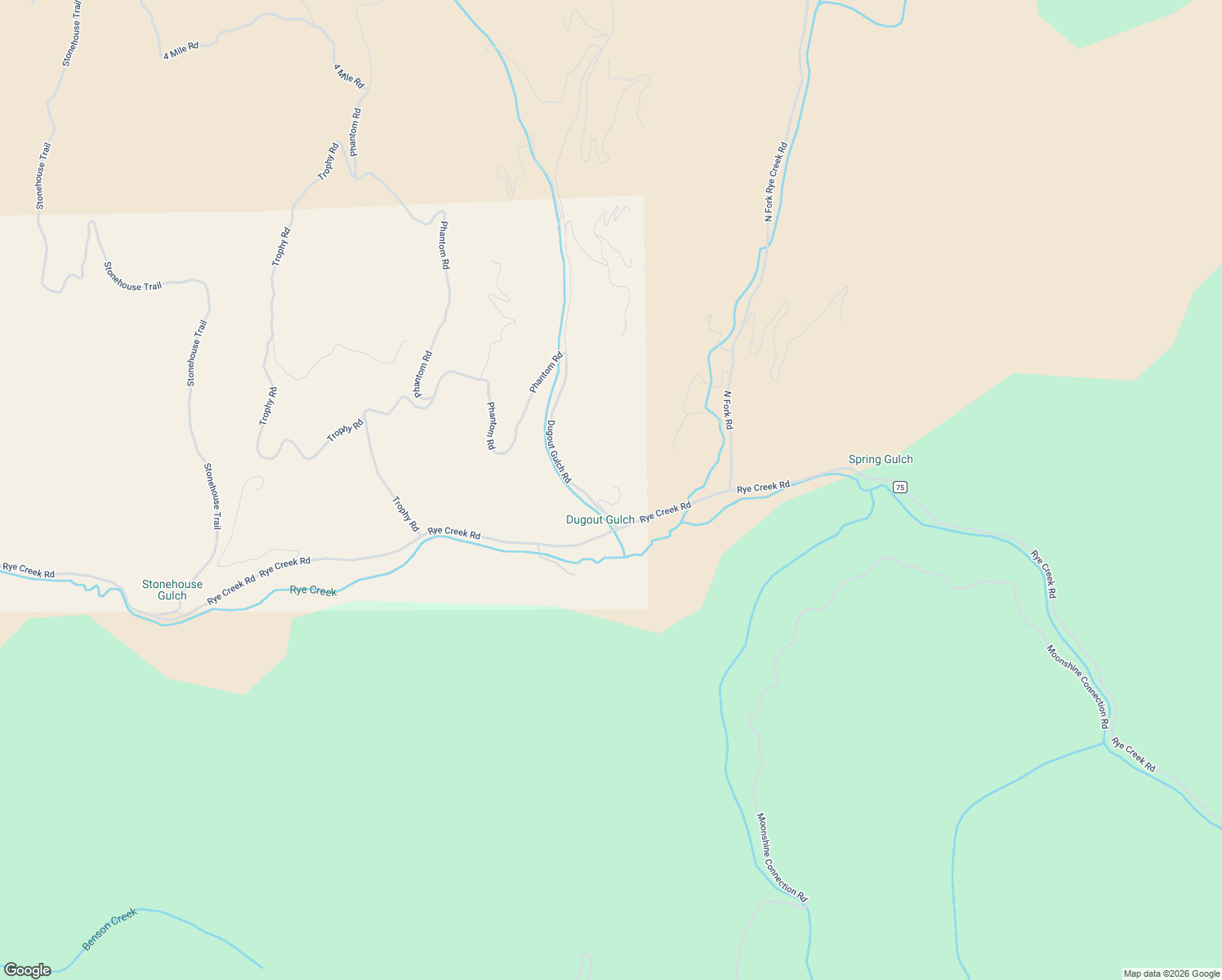 map of restaurants, bars, coffee shops, grocery stores, and more near 4310 Dugout Gulch Road in Darby