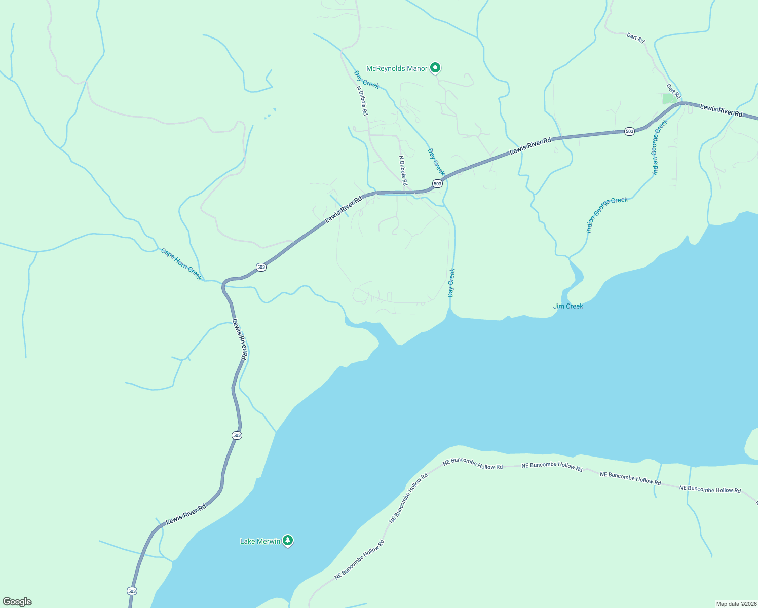 map of restaurants, bars, coffee shops, grocery stores, and more near 349 South Dubois Road in Ariel