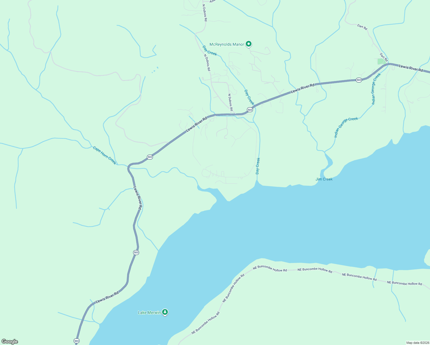 map of restaurants, bars, coffee shops, grocery stores, and more near 349 South Dubois Road in Ariel