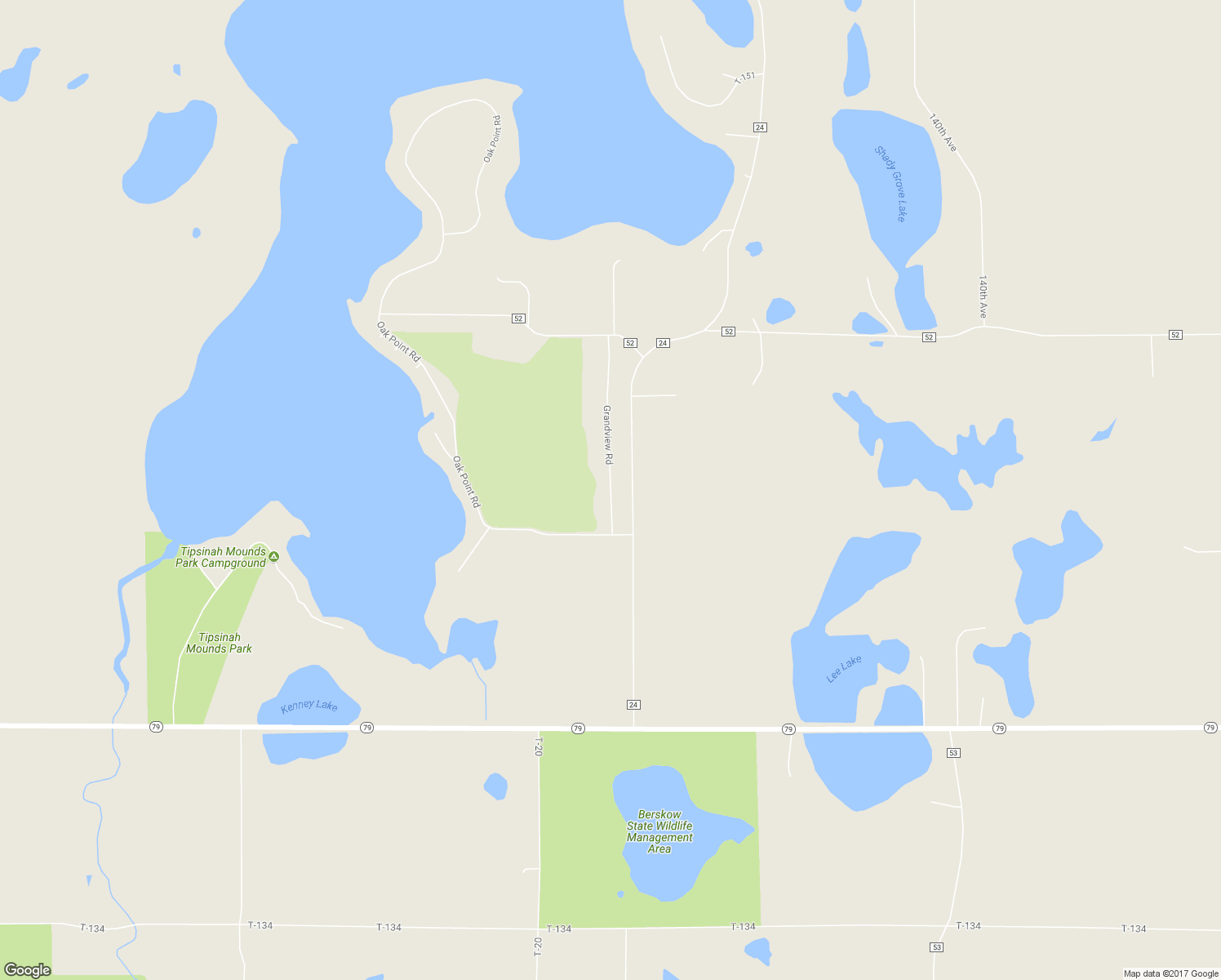 map of restaurants, bars, coffee shops, grocery stores, and more near 26922 Grandview Road in Elbow Lake