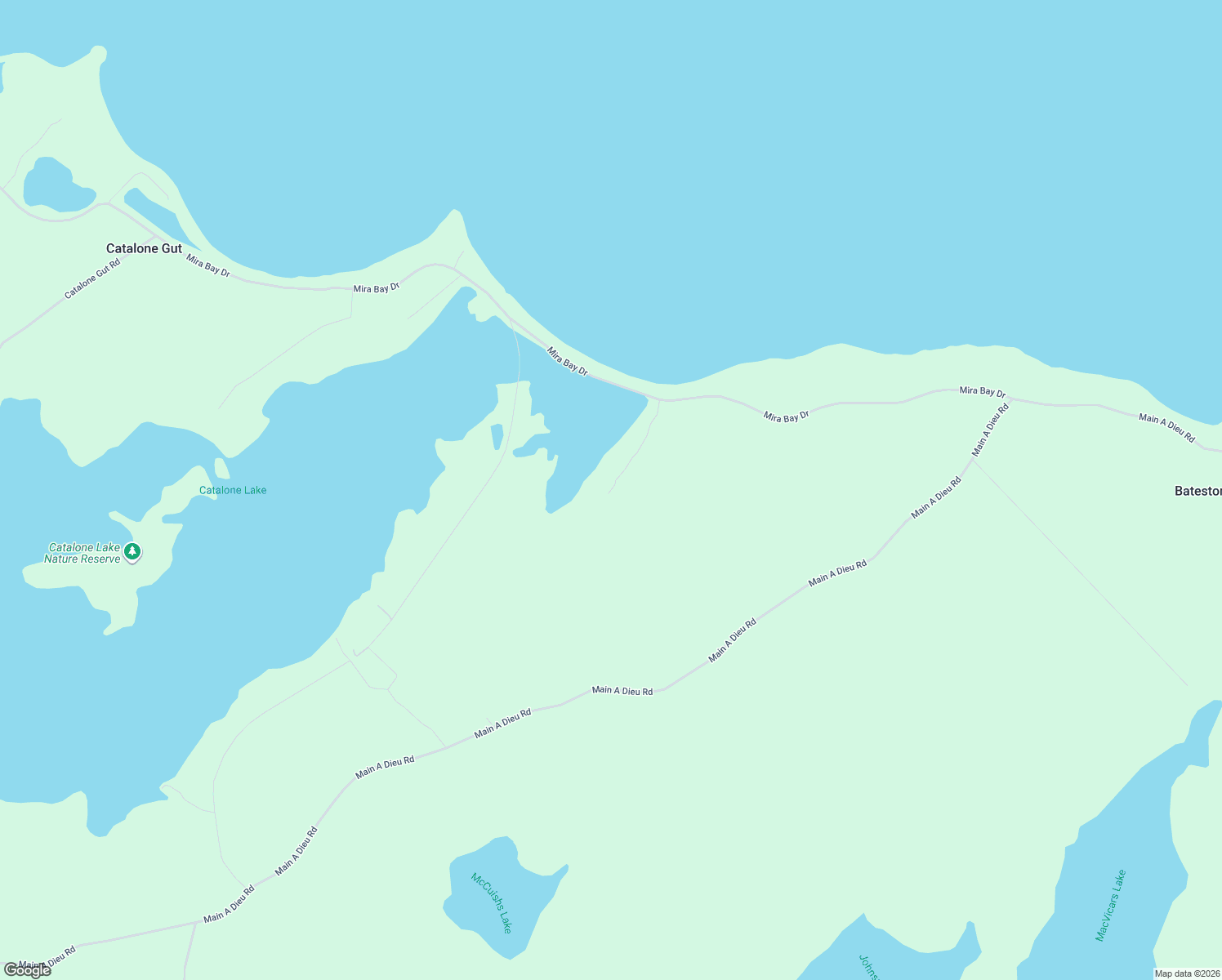 map of restaurants, bars, coffee shops, grocery stores, and more near 90 Lakeside Drive in Bateston