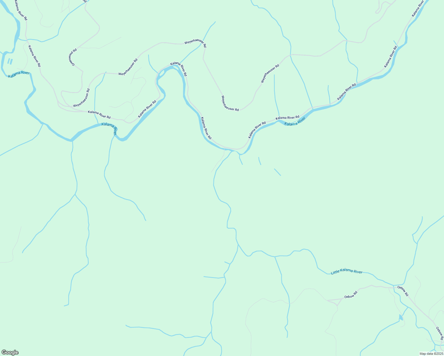 map of restaurants, bars, coffee shops, grocery stores, and more near 191 Wooden Bridge Road in Kalama