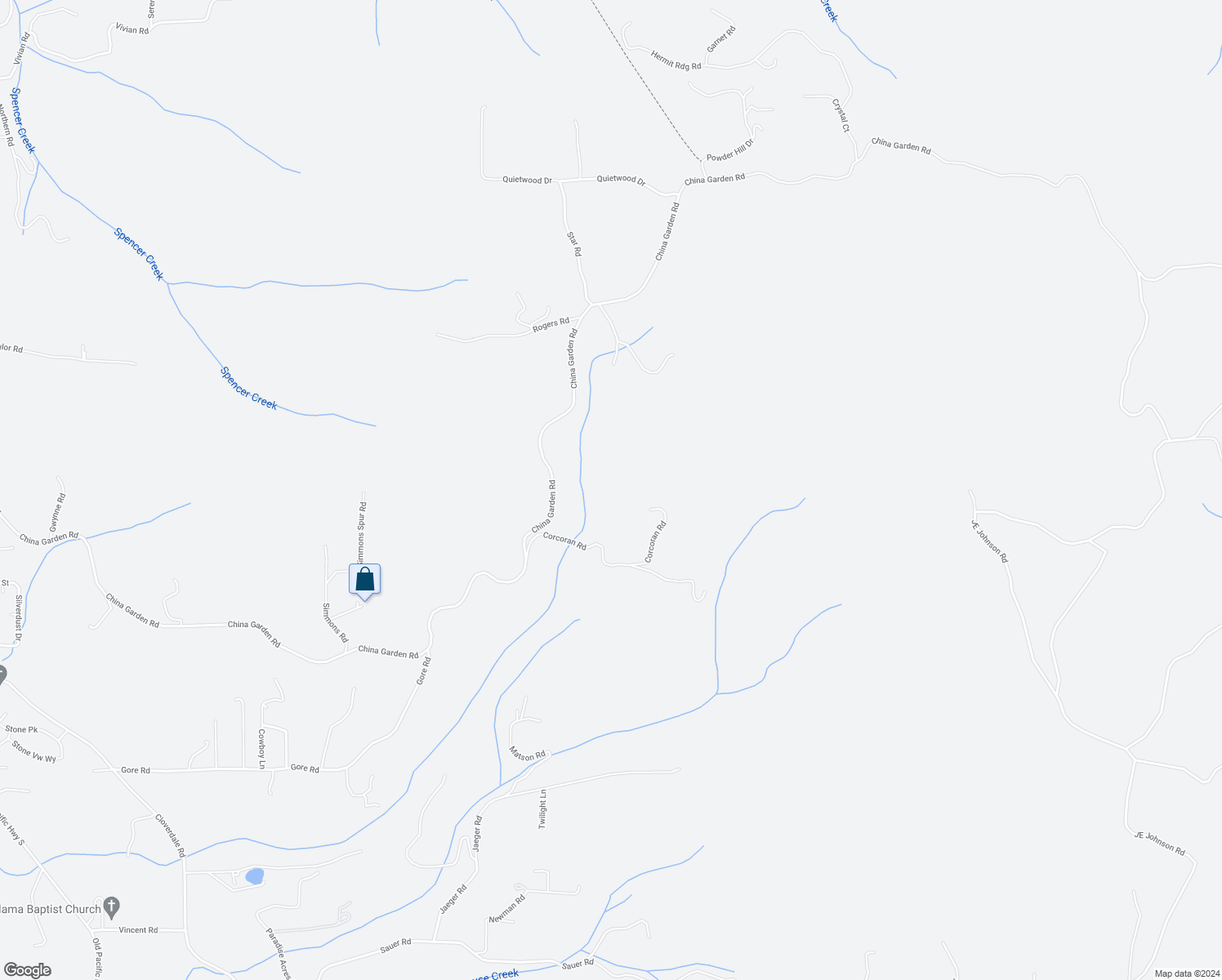 map of restaurants, bars, coffee shops, grocery stores, and more near 210 Corcoran Road in Kalama