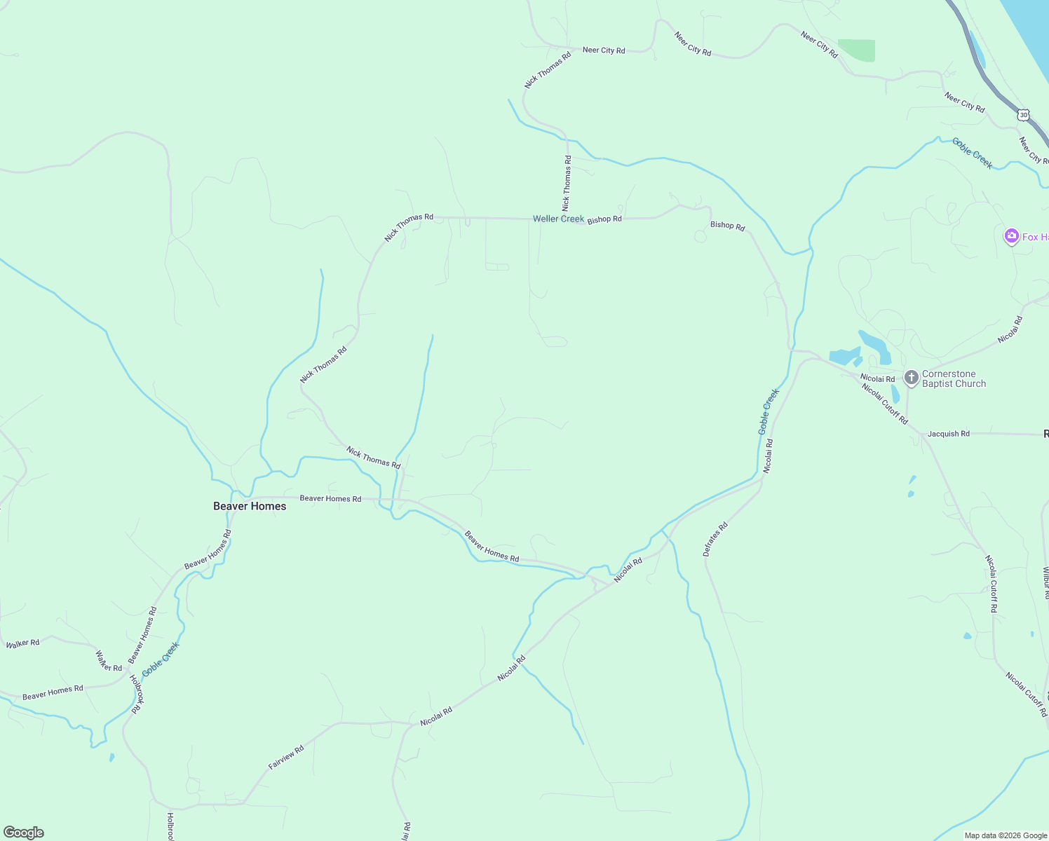 map of restaurants, bars, coffee shops, grocery stores, and more near 69870 Beaver Hill Drive in Rainier