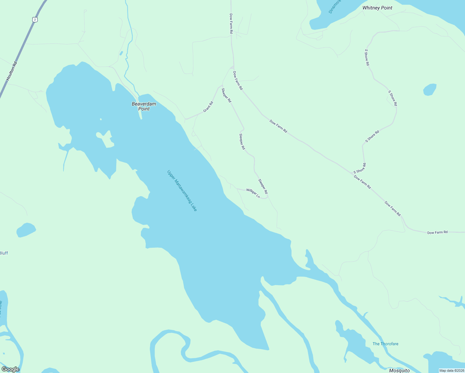 map of restaurants, bars, coffee shops, grocery stores, and more near 234 Sleeper Road in Island Falls