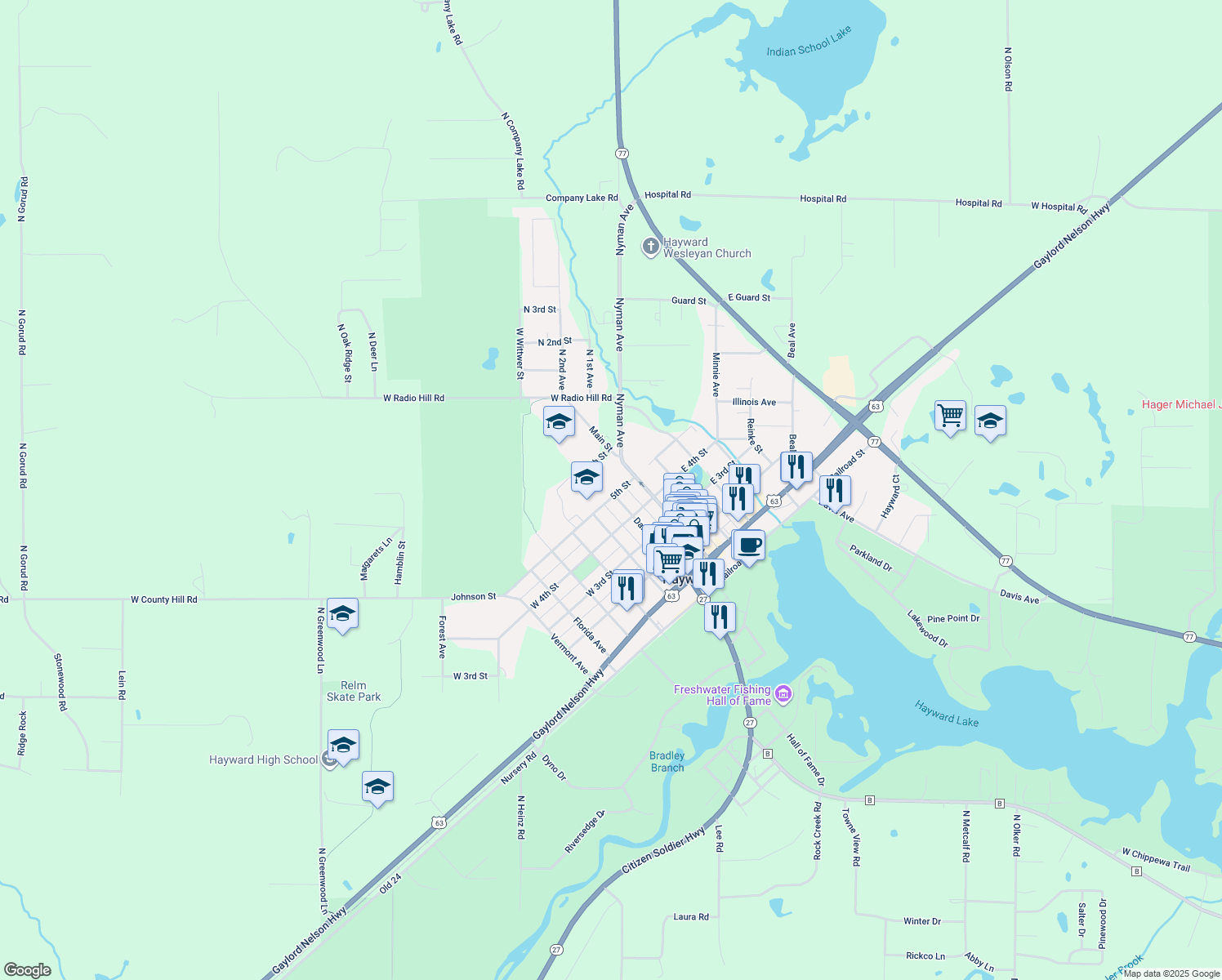15908 5th Street, Hayward WI Walk Score