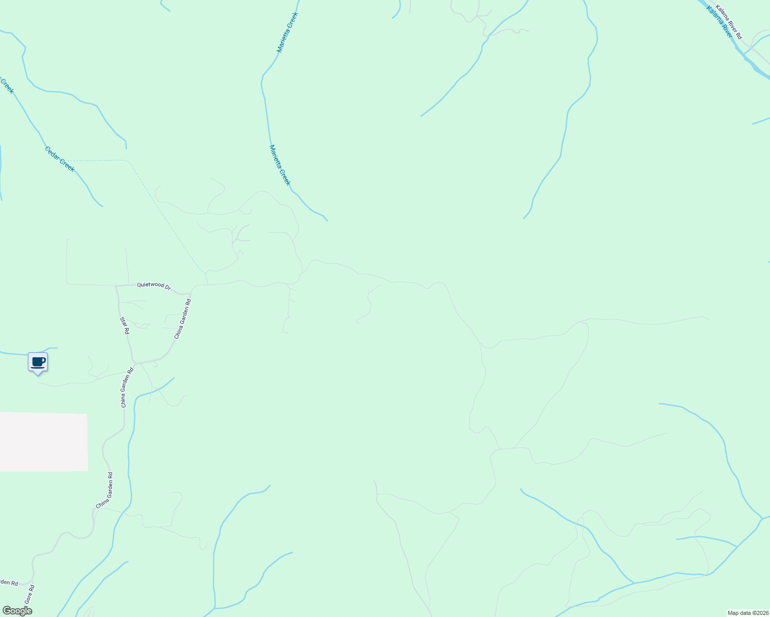 map of restaurants, bars, coffee shops, grocery stores, and more near 2575 China Garden Road in Kalama