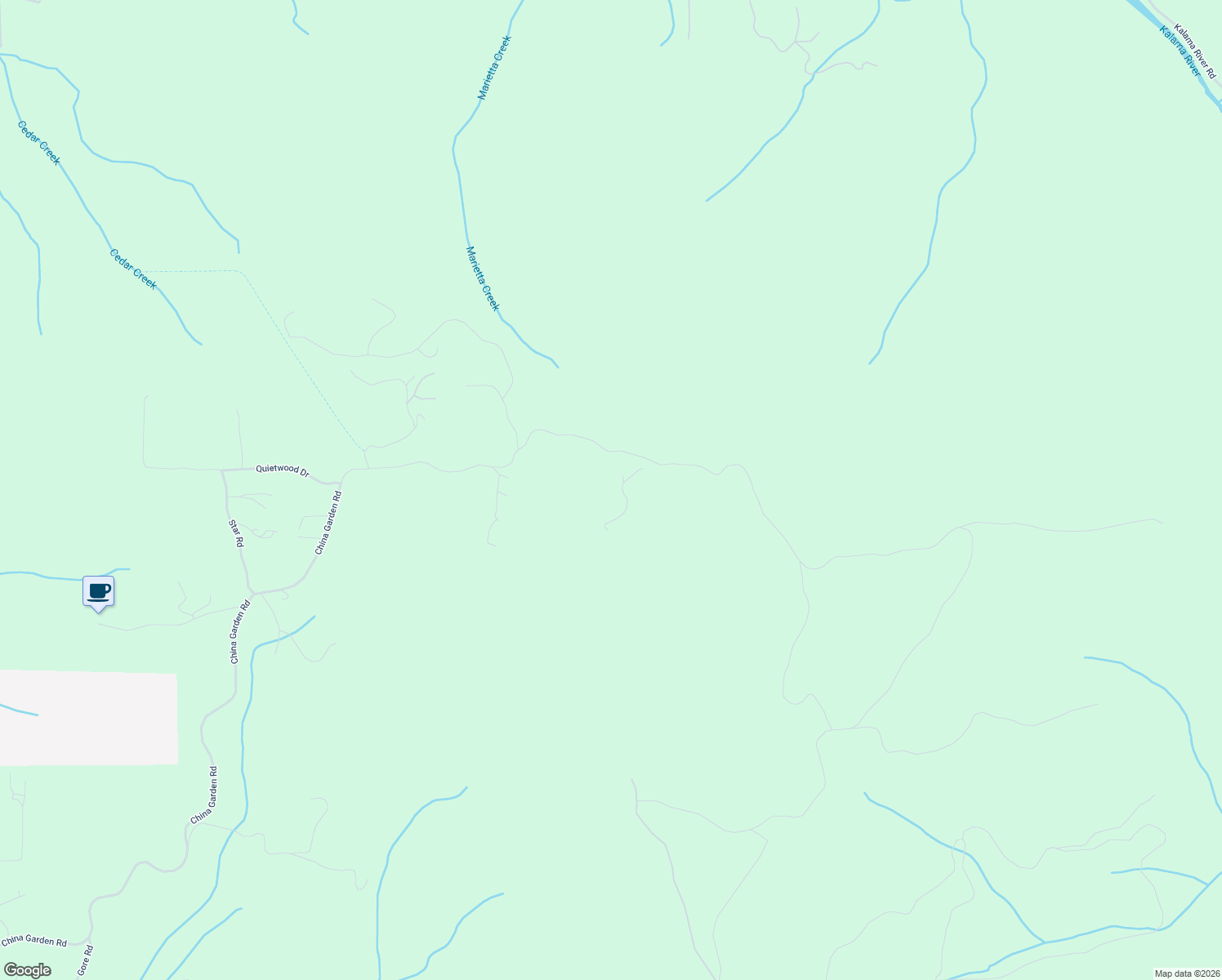 map of restaurants, bars, coffee shops, grocery stores, and more near 2555 China Garden Road in Kalama