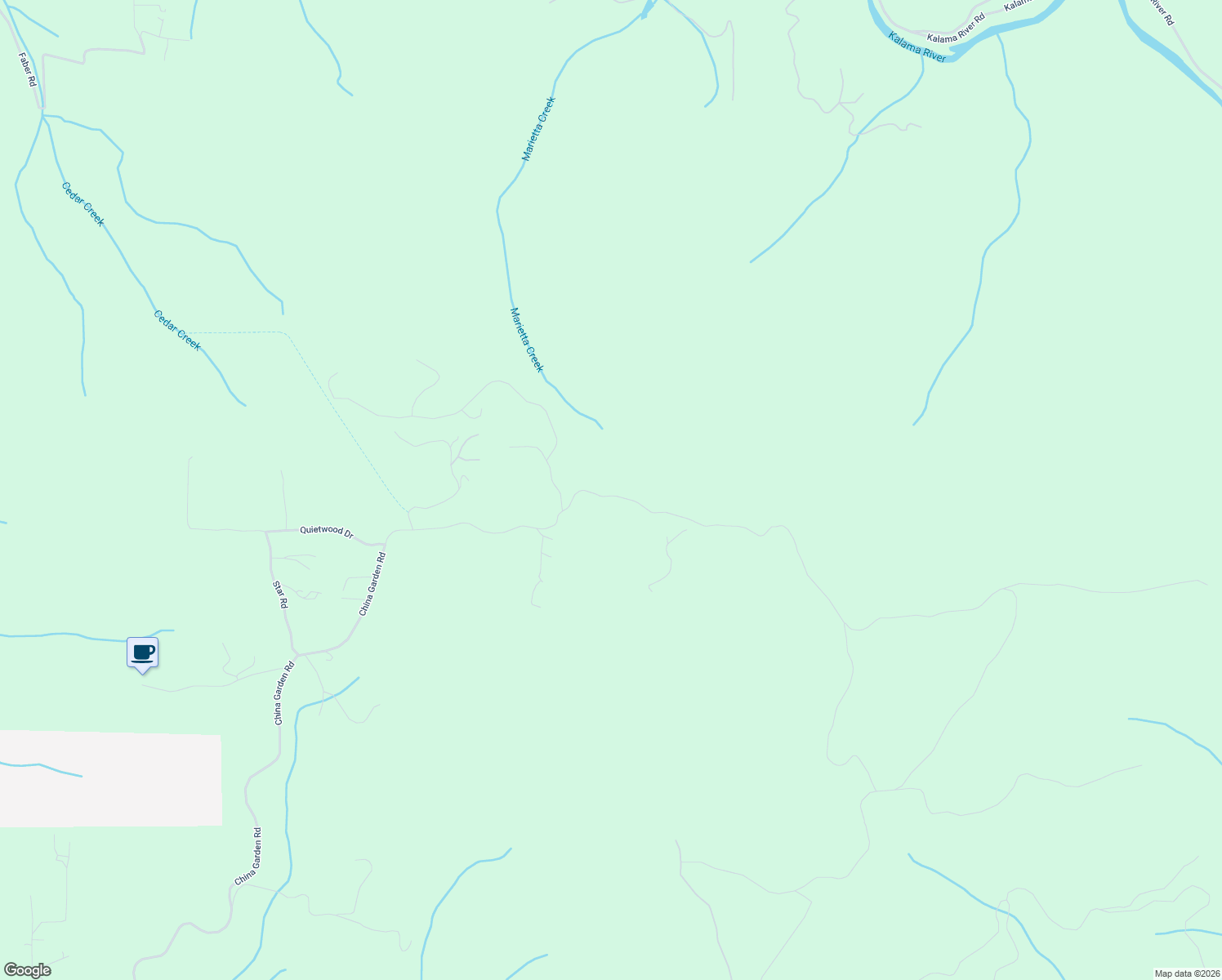 map of restaurants, bars, coffee shops, grocery stores, and more near 2485 China Garden Road in Kalama