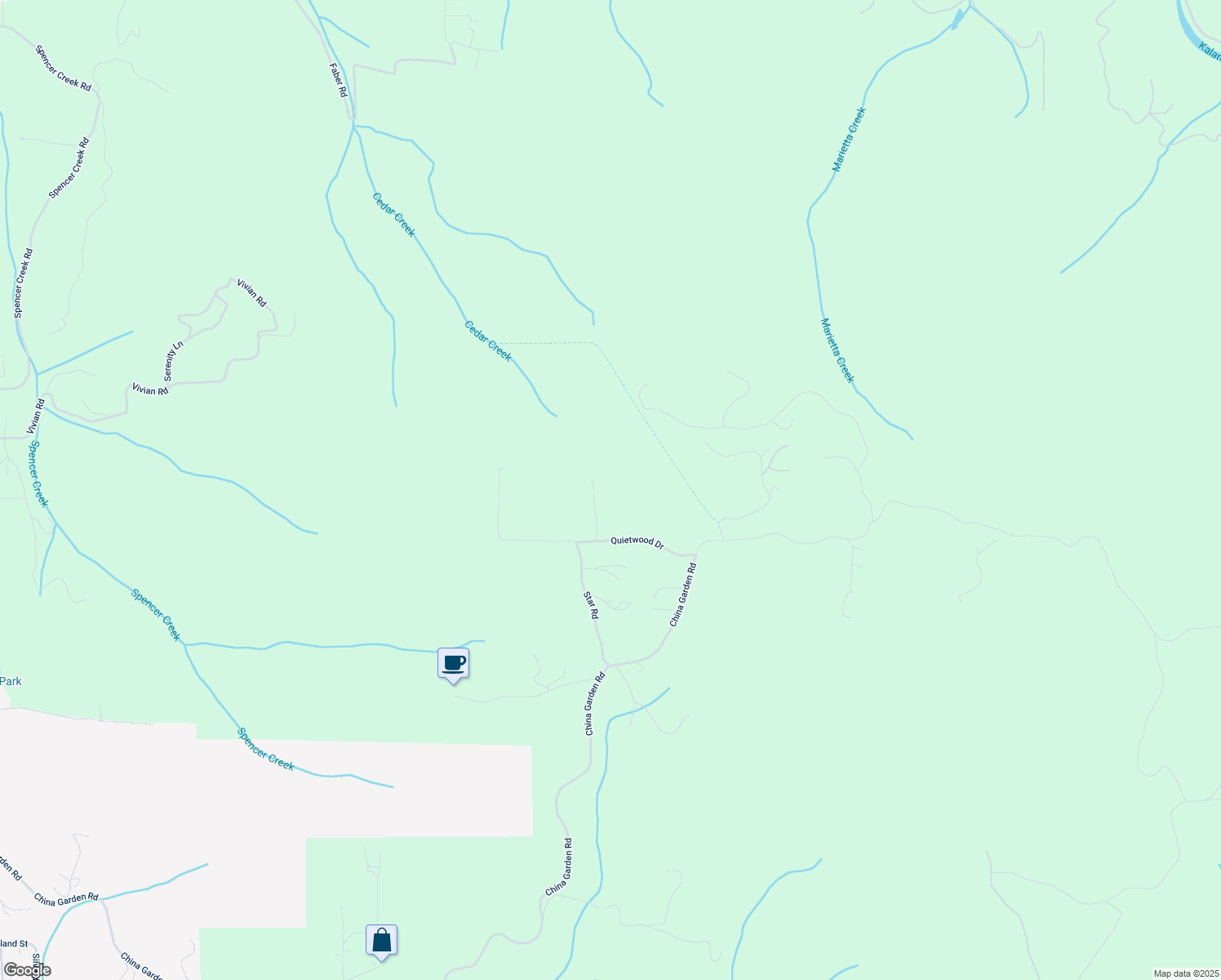 map of restaurants, bars, coffee shops, grocery stores, and more near 250 Quietwood Drive in Kalama