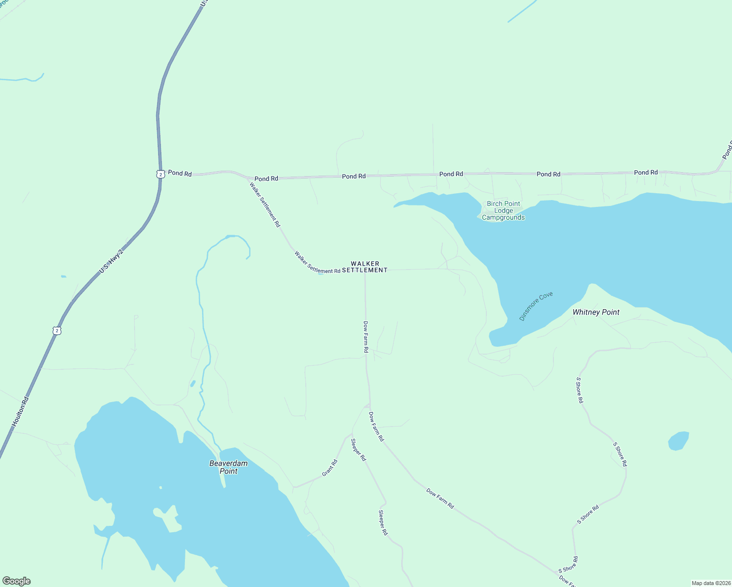 map of restaurants, bars, coffee shops, grocery stores, and more near 22 Dow Farm Road in Island Falls