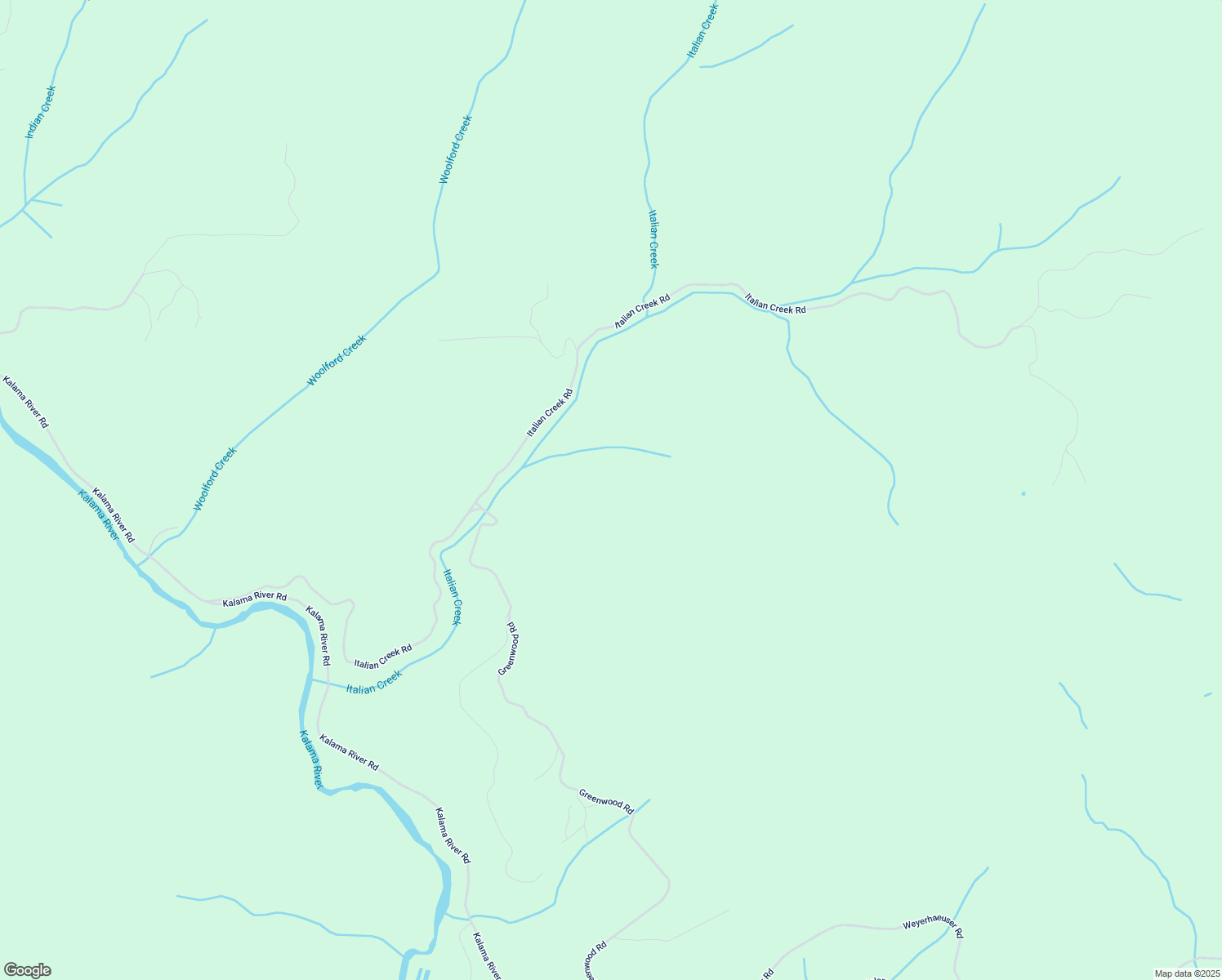 map of restaurants, bars, coffee shops, grocery stores, and more near 407 Italian Creek Road in Kalama
