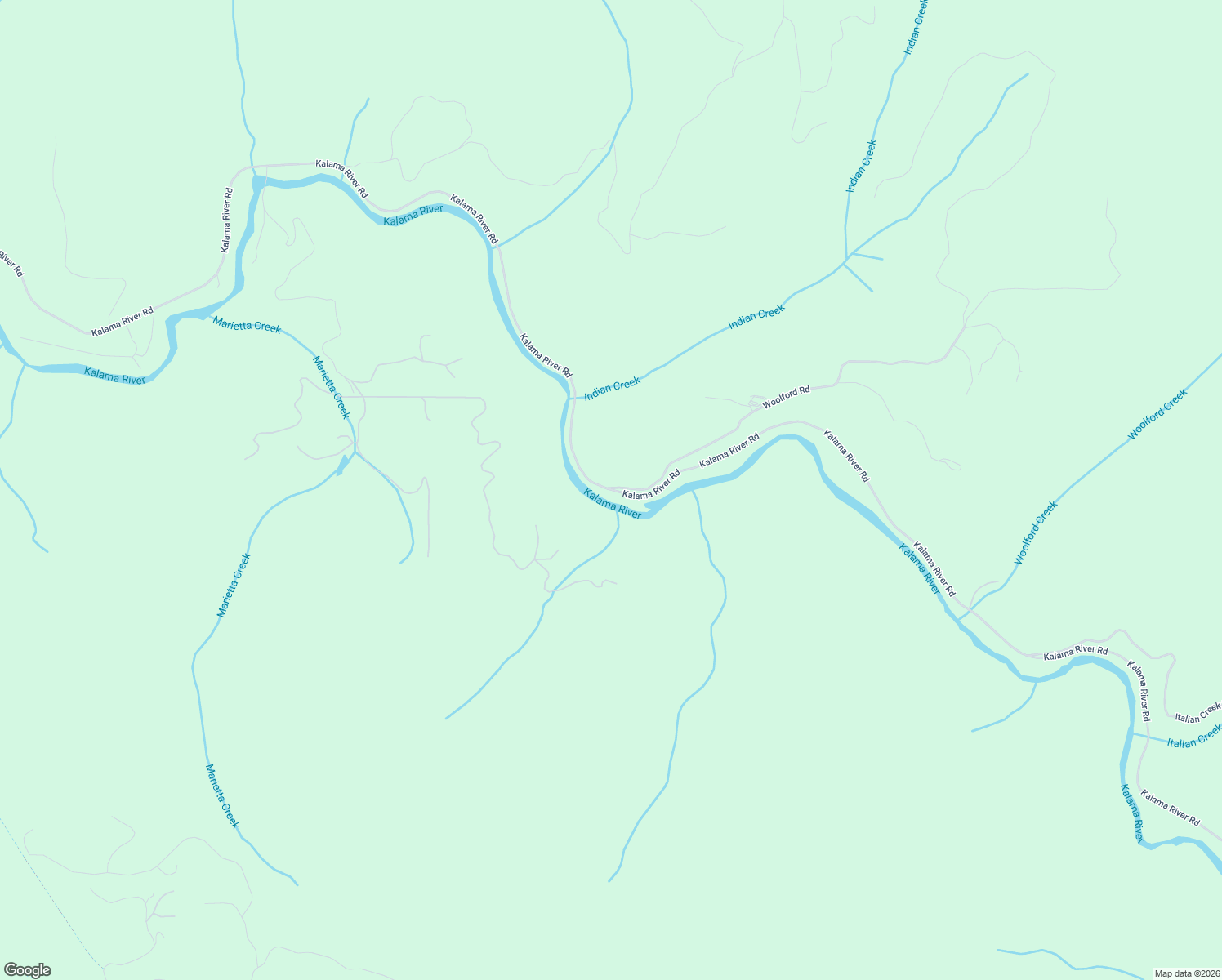 map of restaurants, bars, coffee shops, grocery stores, and more near 2514 Kalama River Road in Kalama