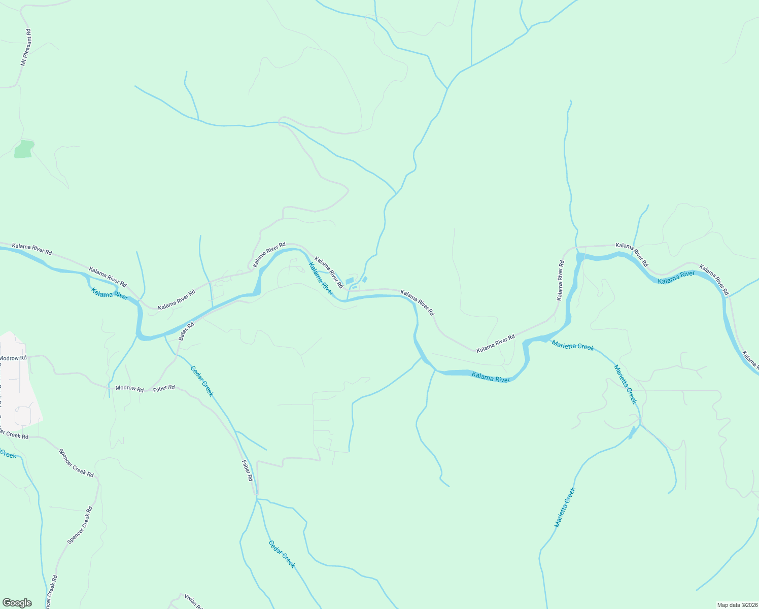 map of restaurants, bars, coffee shops, grocery stores, and more near 767 Bates Road in Kalama
