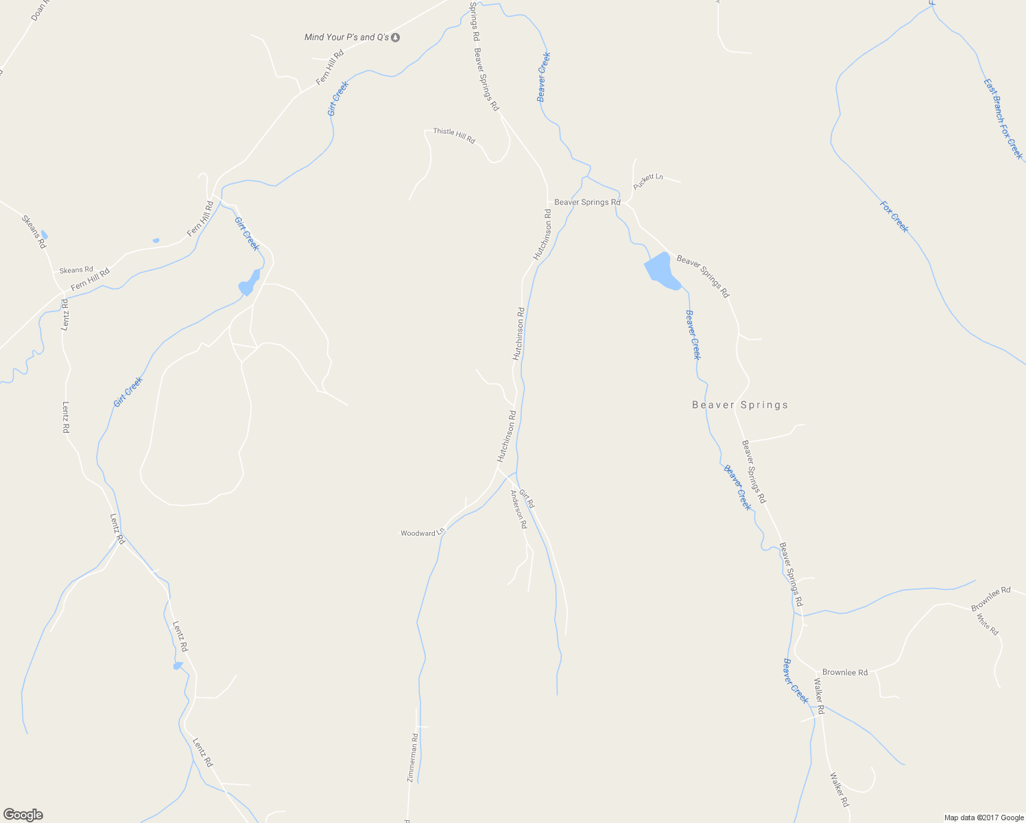 map of restaurants, bars, coffee shops, grocery stores, and more near Hutchinson Road in Rainier