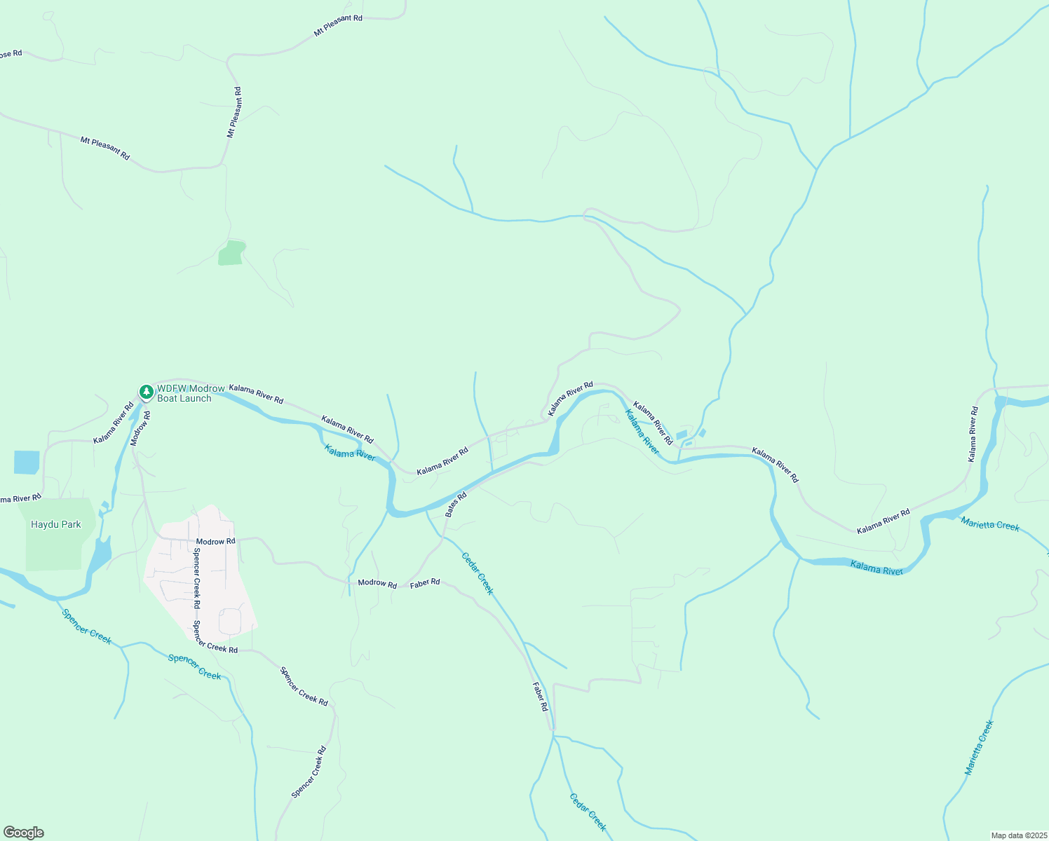 map of restaurants, bars, coffee shops, grocery stores, and more near 1134 Kalama River Road in Kalama