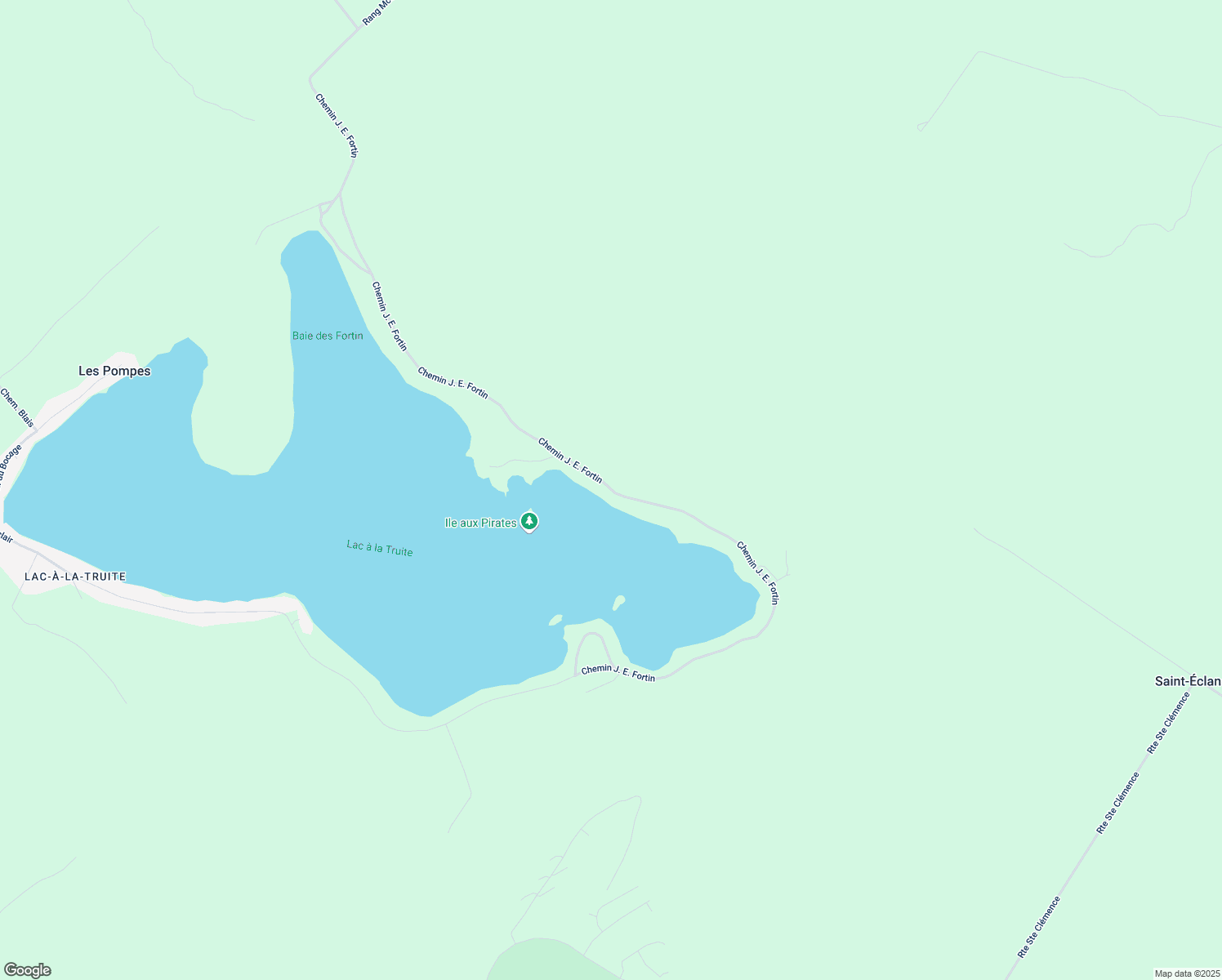 map of restaurants, bars, coffee shops, grocery stores, and more near 7651 Chemin J. E. Fortin in Adstock