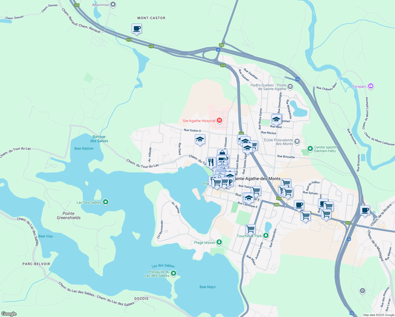 83 Chemin du Tour du Lac, SainteAgathedesMonts QC Walk Score