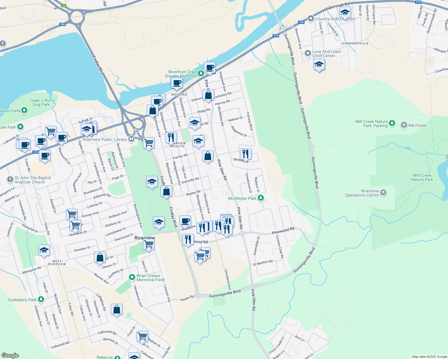 397 Pine Glen Road, Riverview NB Walk Score