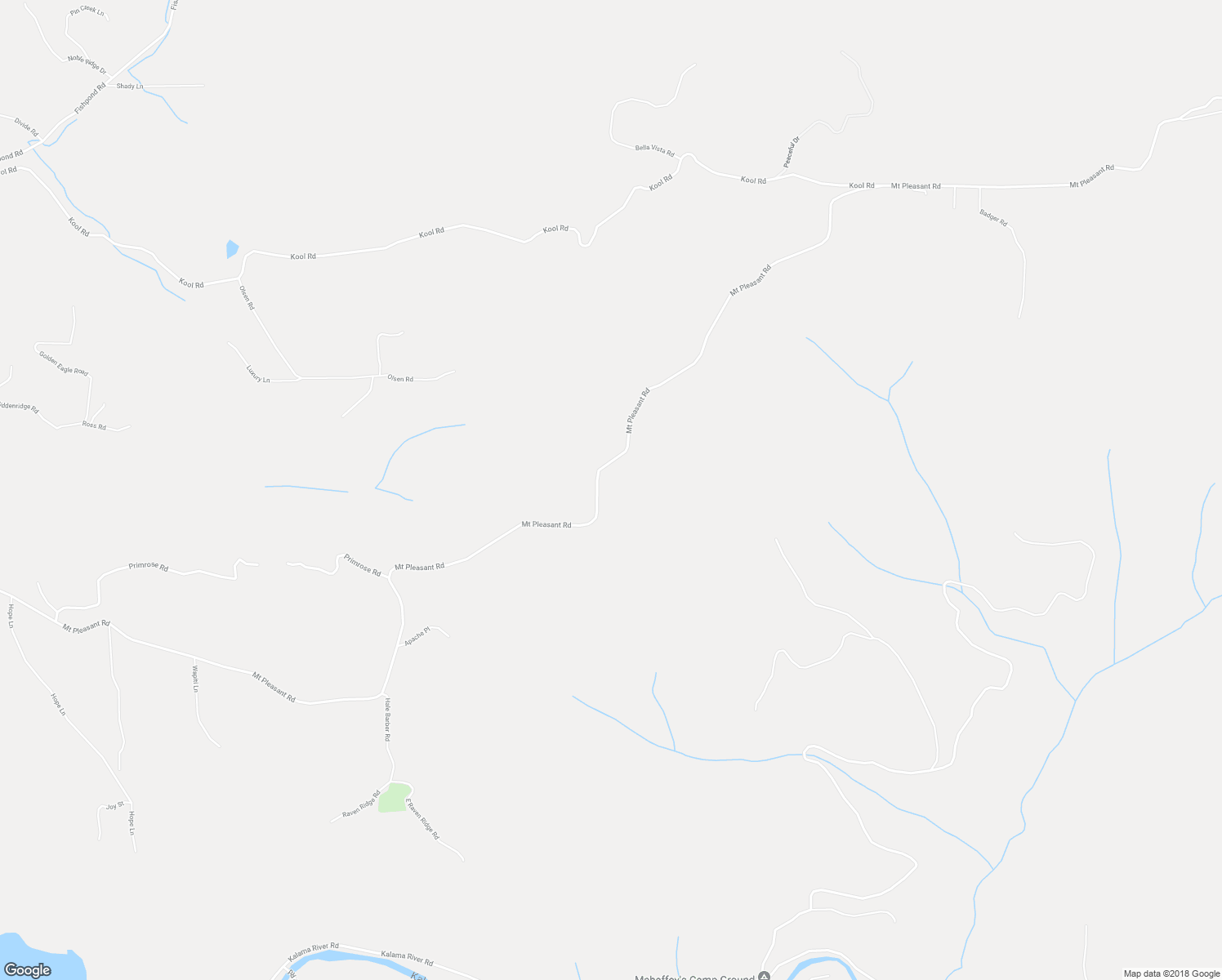map of restaurants, bars, coffee shops, grocery stores, and more near 1899 Mount Pleasant Road in Kelso