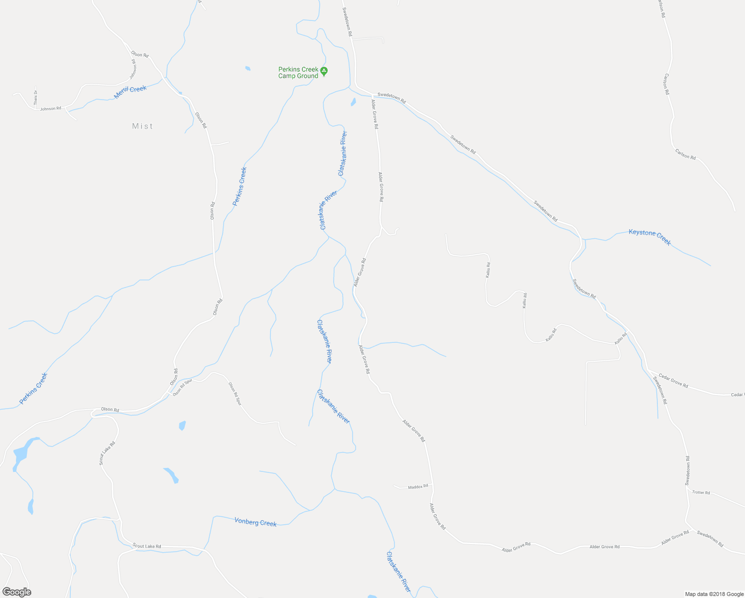 map of restaurants, bars, coffee shops, grocery stores, and more near 73996 Alder Grove Road in Clatskanie