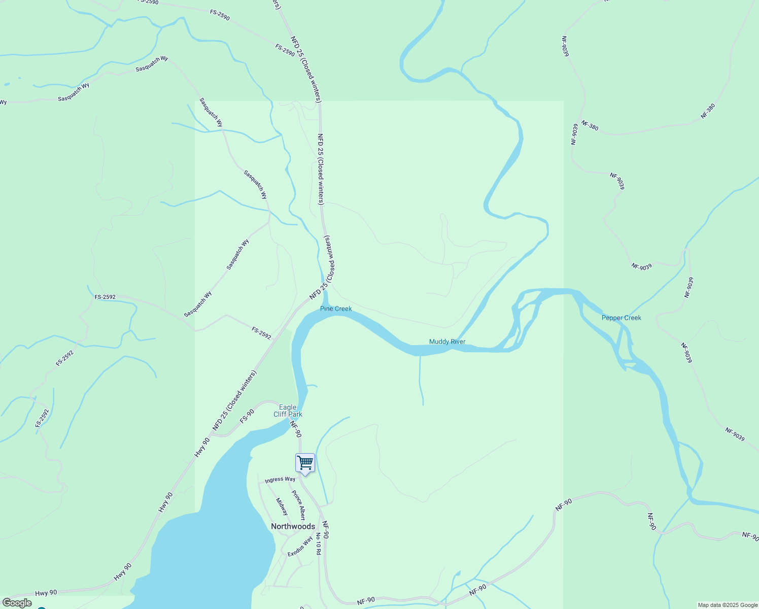 map of restaurants, bars, coffee shops, grocery stores, and more near in Cougar