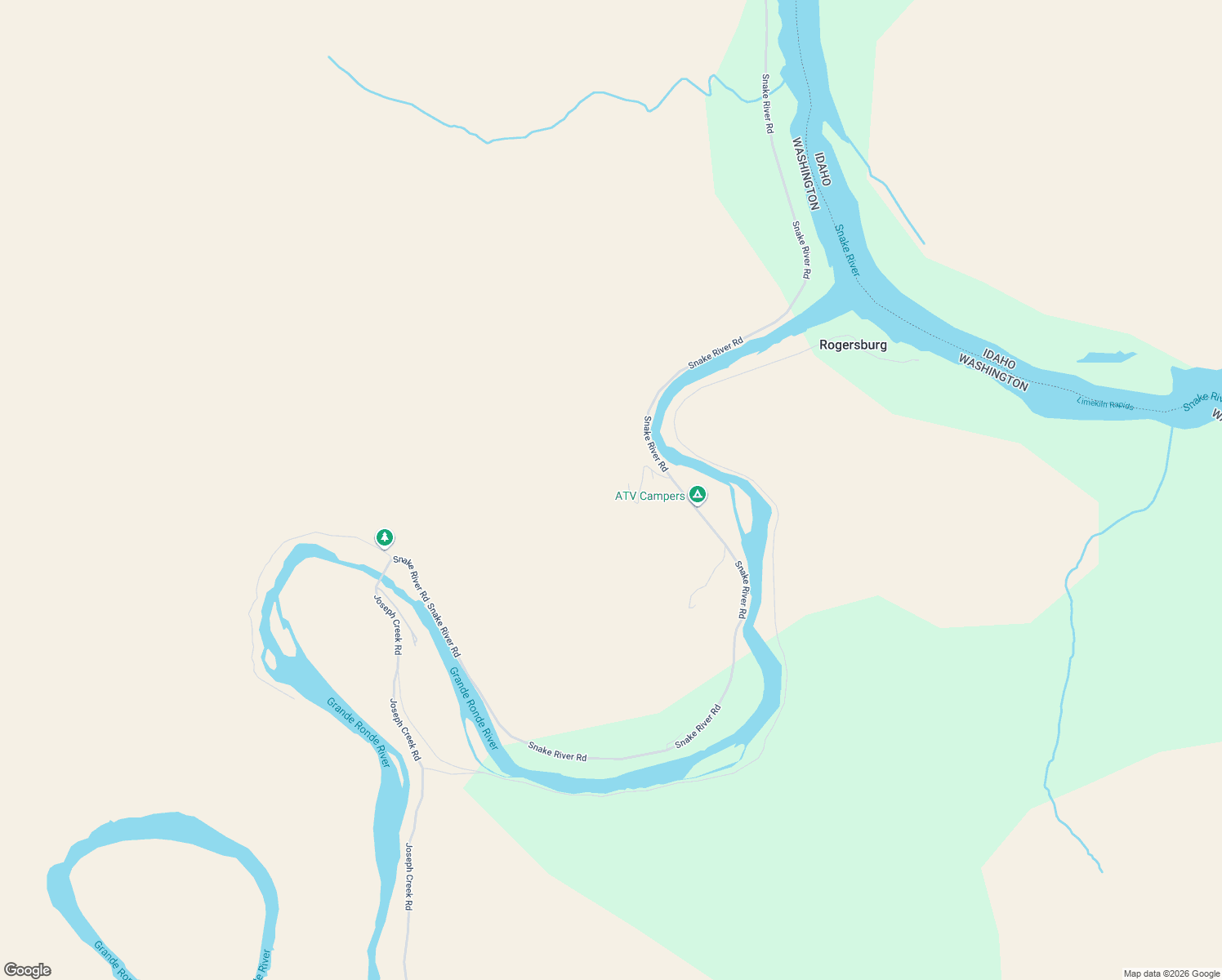 map of restaurants, bars, coffee shops, grocery stores, and more near 37896 Snake River Road in Asotin