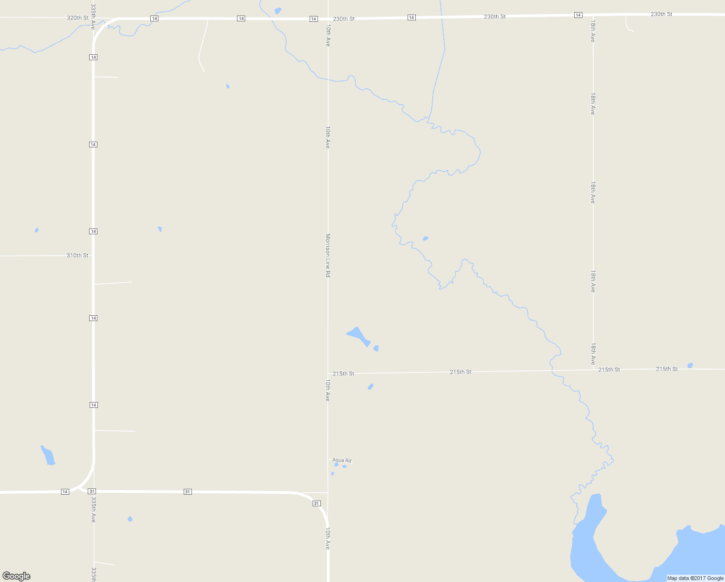 map of restaurants, bars, coffee shops, grocery stores, and more near 21896 10th Avenue in Randall