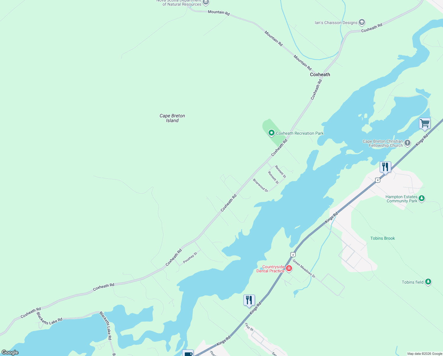 map of restaurants, bars, coffee shops, grocery stores, and more near 1066 Coxheath Road in Sydney
