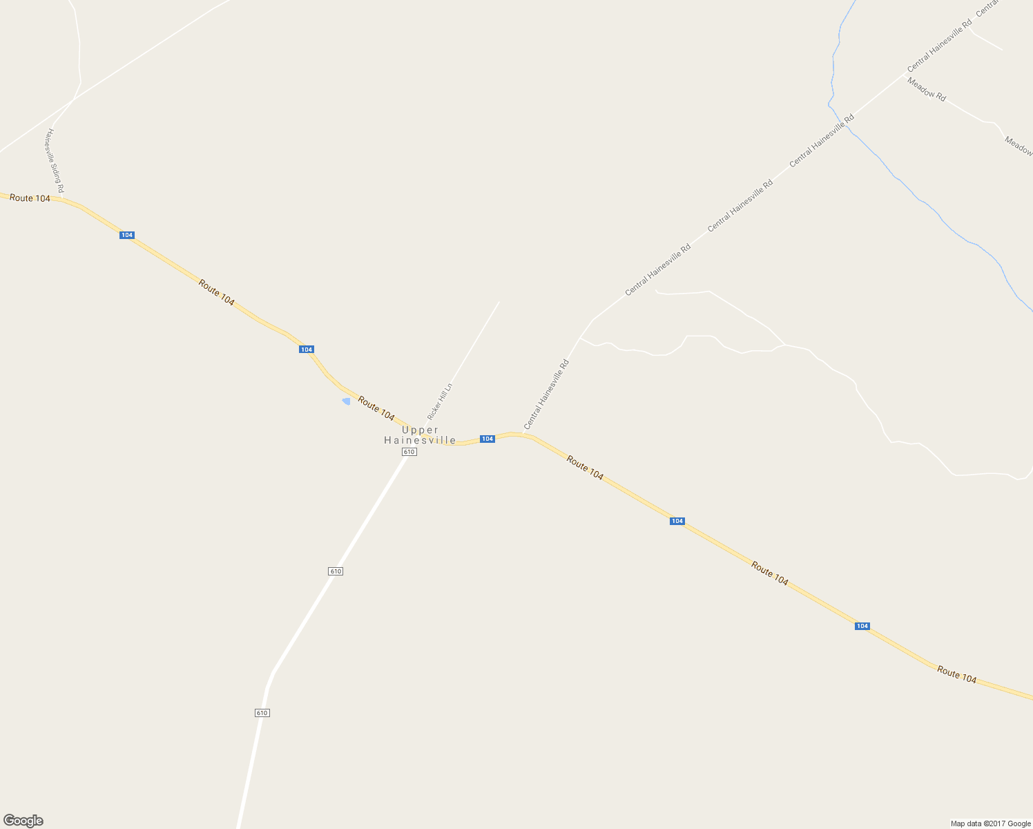 map of restaurants, bars, coffee shops, grocery stores, and more near 1250 Central Hainesville Road in Upper Hainesville