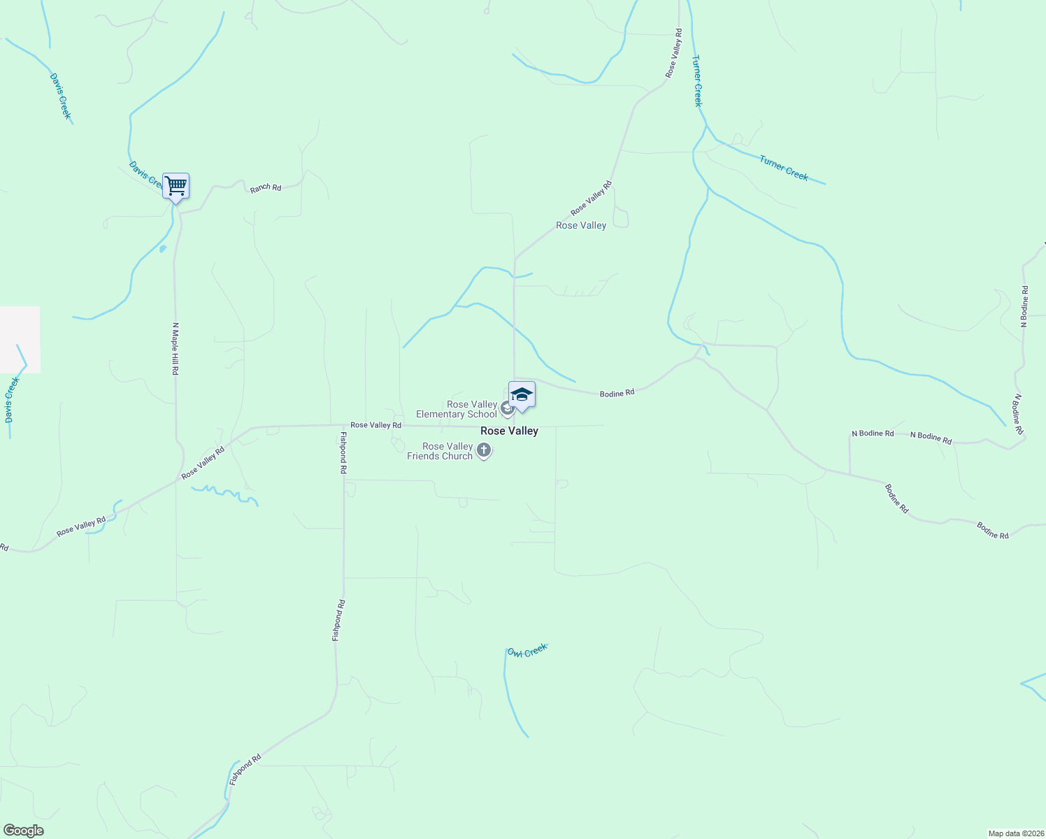 map of restaurants, bars, coffee shops, grocery stores, and more near 106 Cunningham Road in Kelso