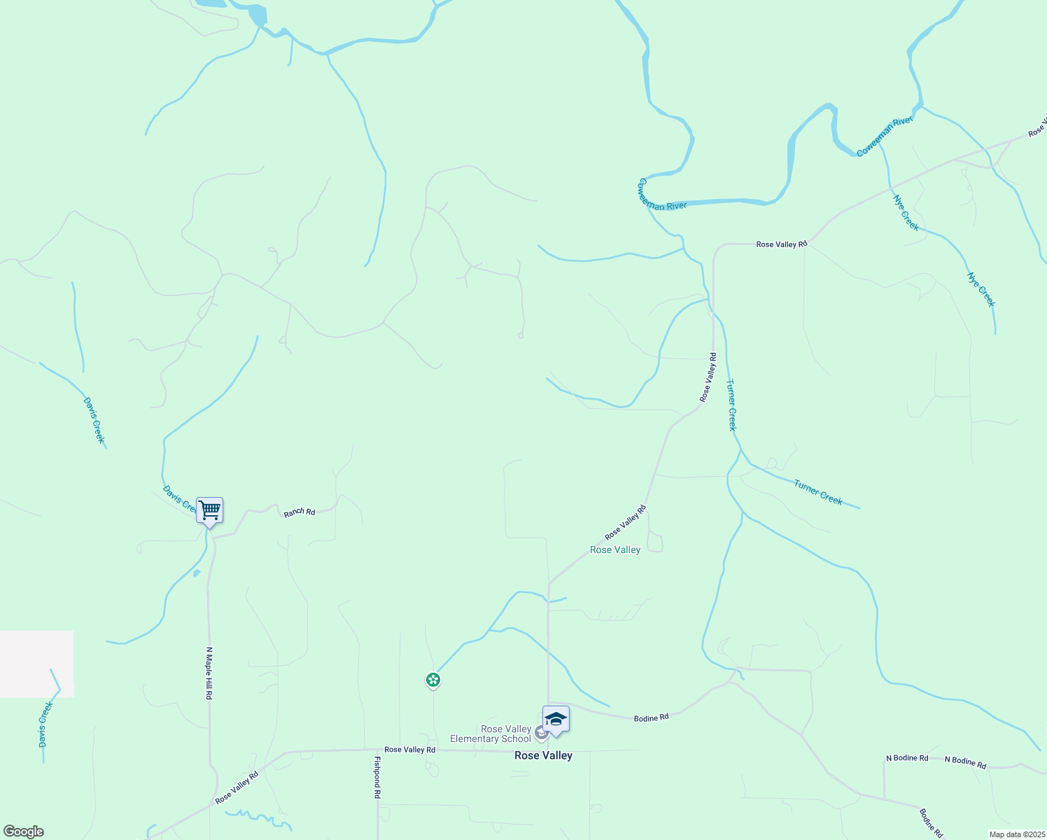 map of restaurants, bars, coffee shops, grocery stores, and more near 342 Autumn Hills Road in Kelso